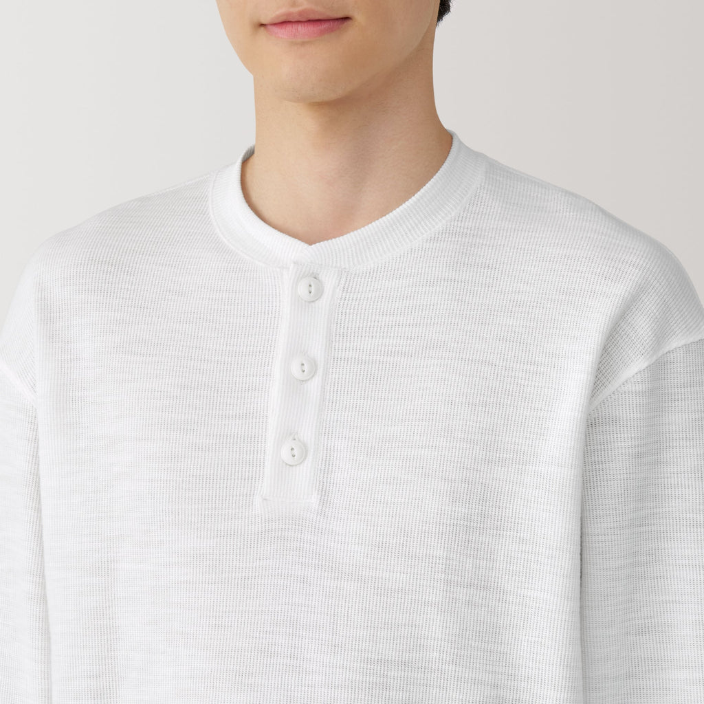 Men's Waffle Henry Neck T-Shirt