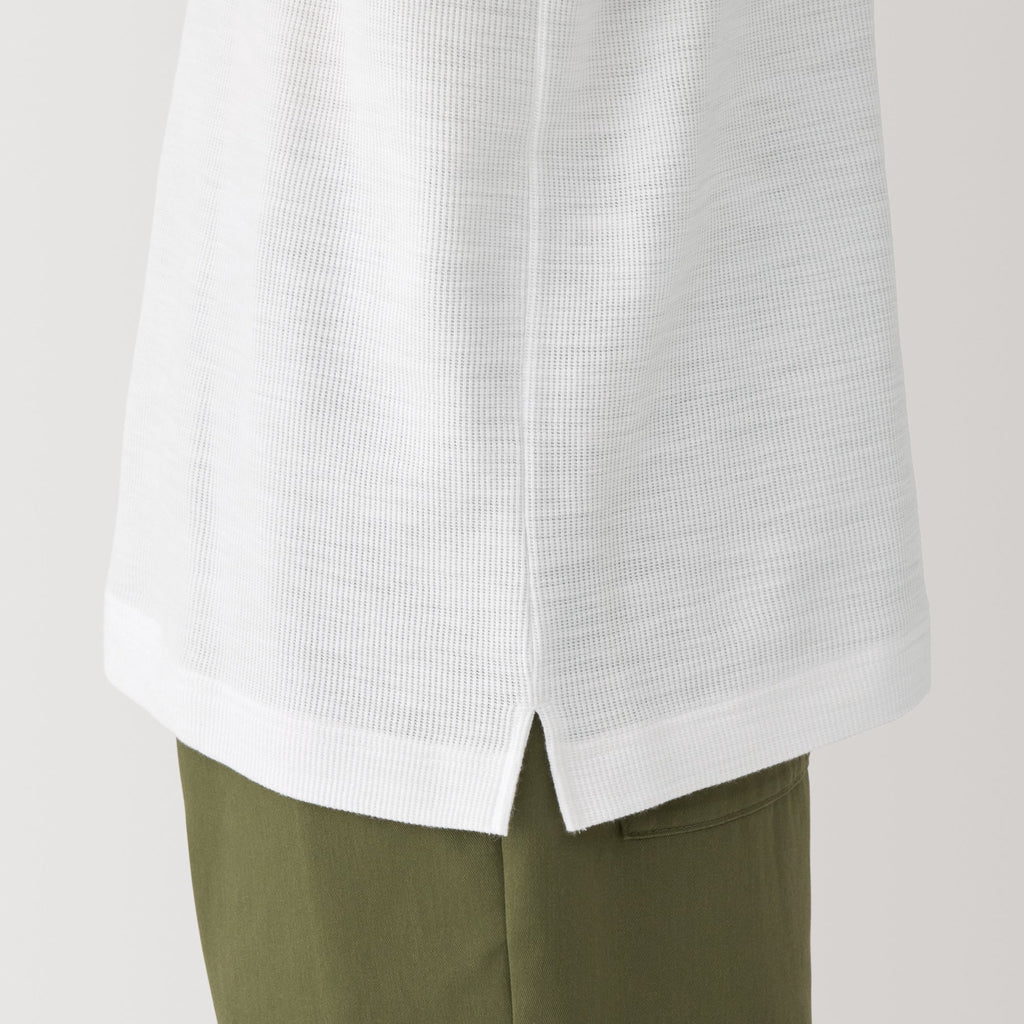 Men's Waffle Henry Neck T-Shirt