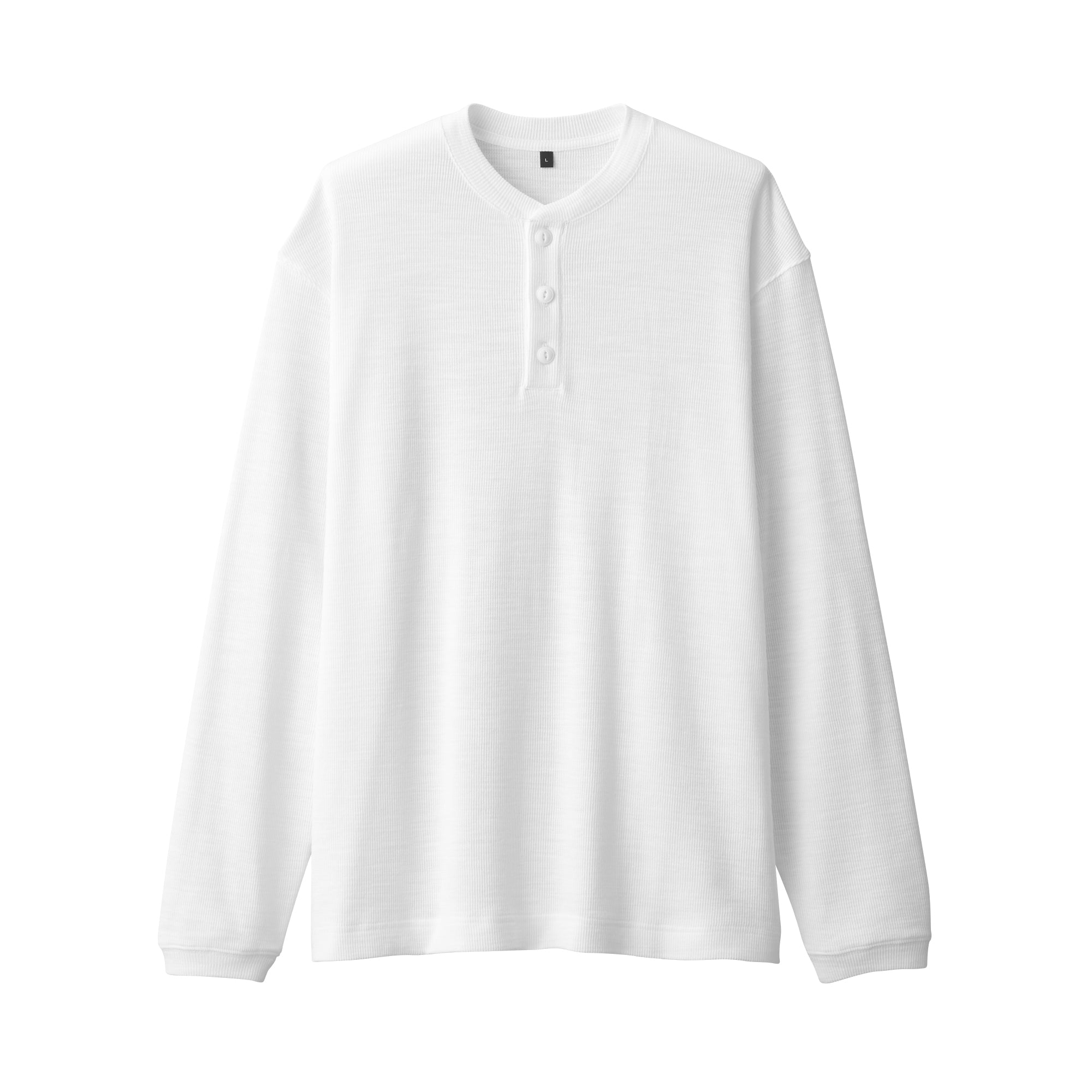 Men's Waffle Henry Neck T-Shirt