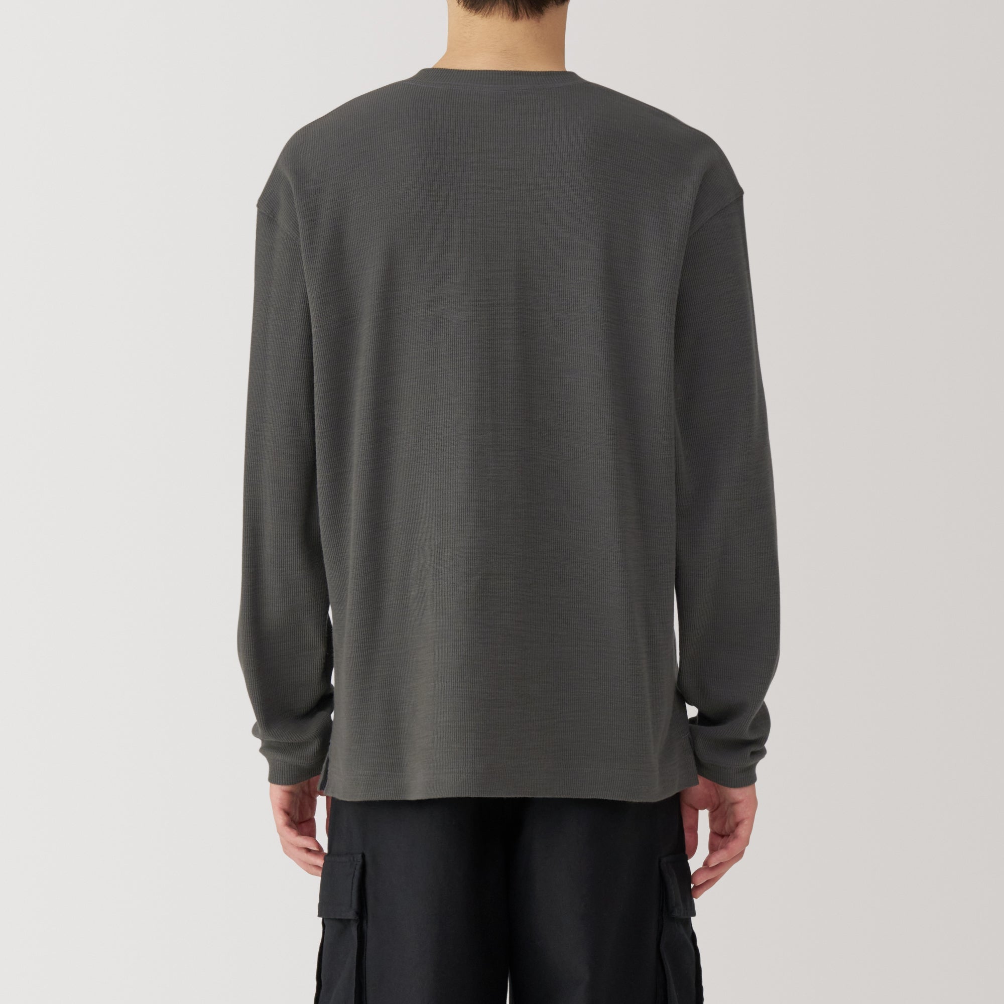 Men's Waffle Henry Neck T-Shirt