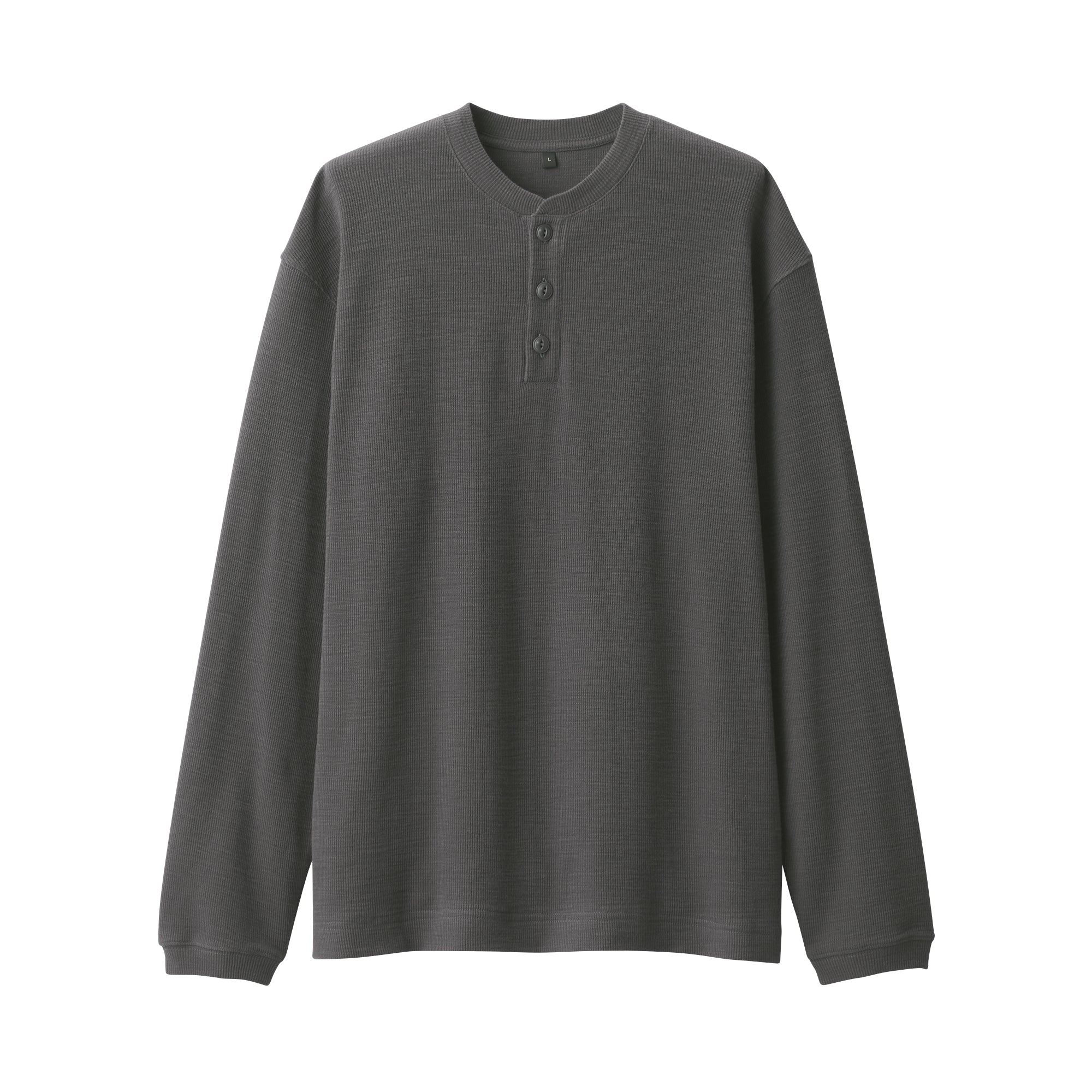 Men's Waffle Henry Neck T-Shirt