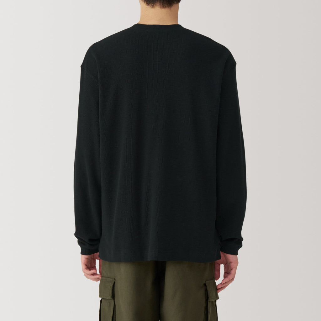 Men's Waffle Henry Neck T-Shirt