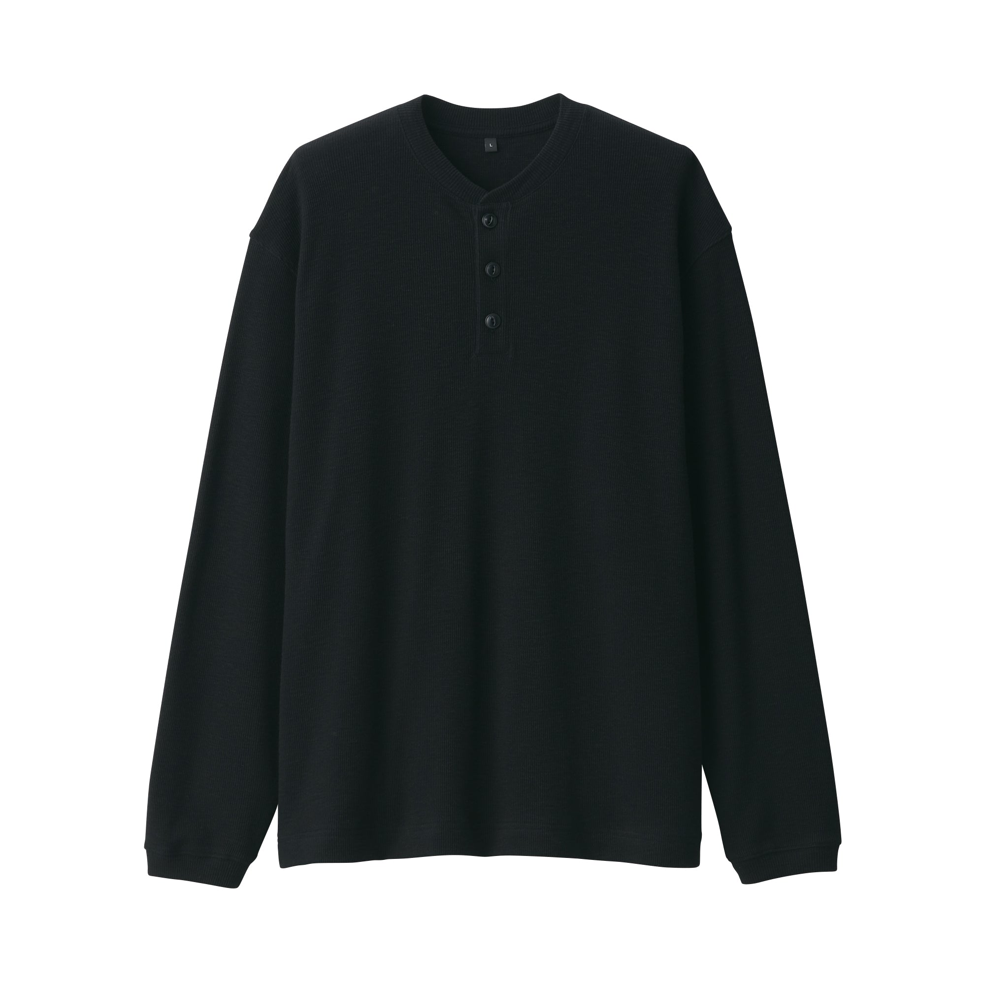 Men's Waffle Henry Neck T-Shirt