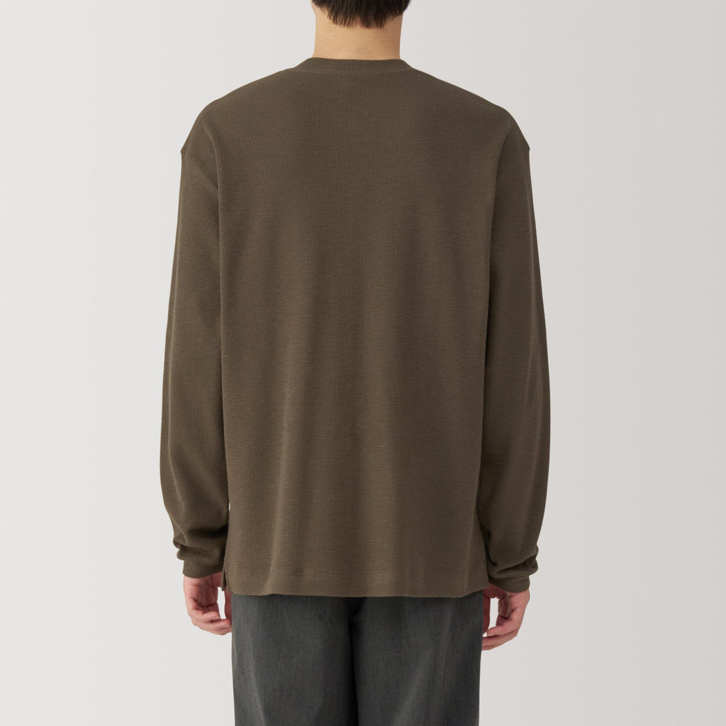 Men's Waffle Henry Neck T-Shirt