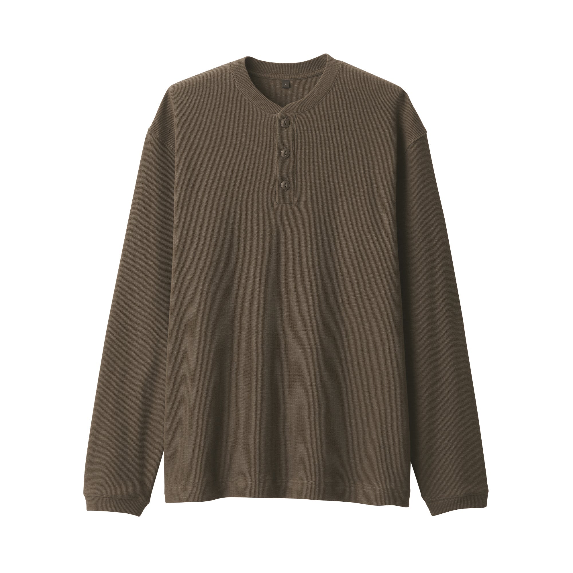 Men's Waffle Henry Neck T-Shirt