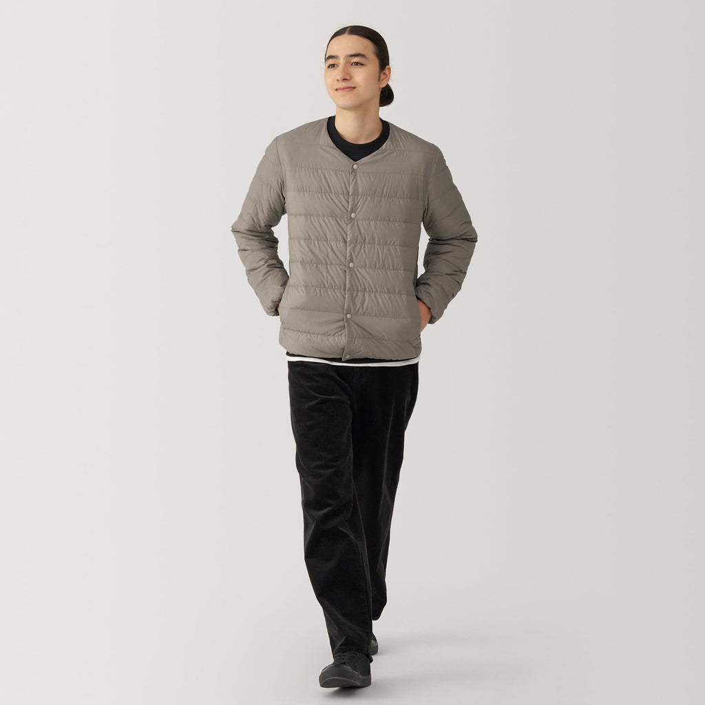 Men's Lightweight Down Collarless Jacket