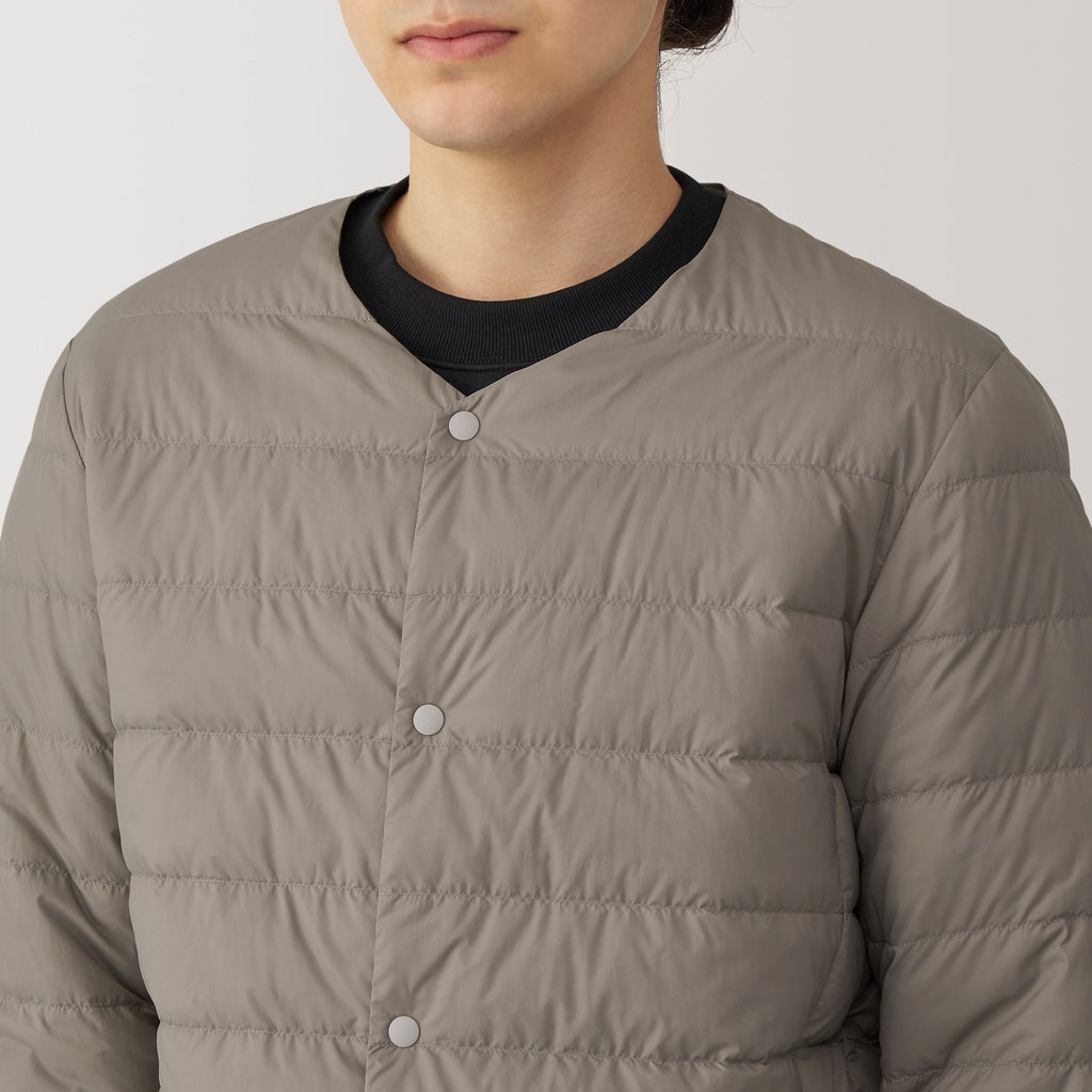Men's Lightweight Down Collarless Jacket