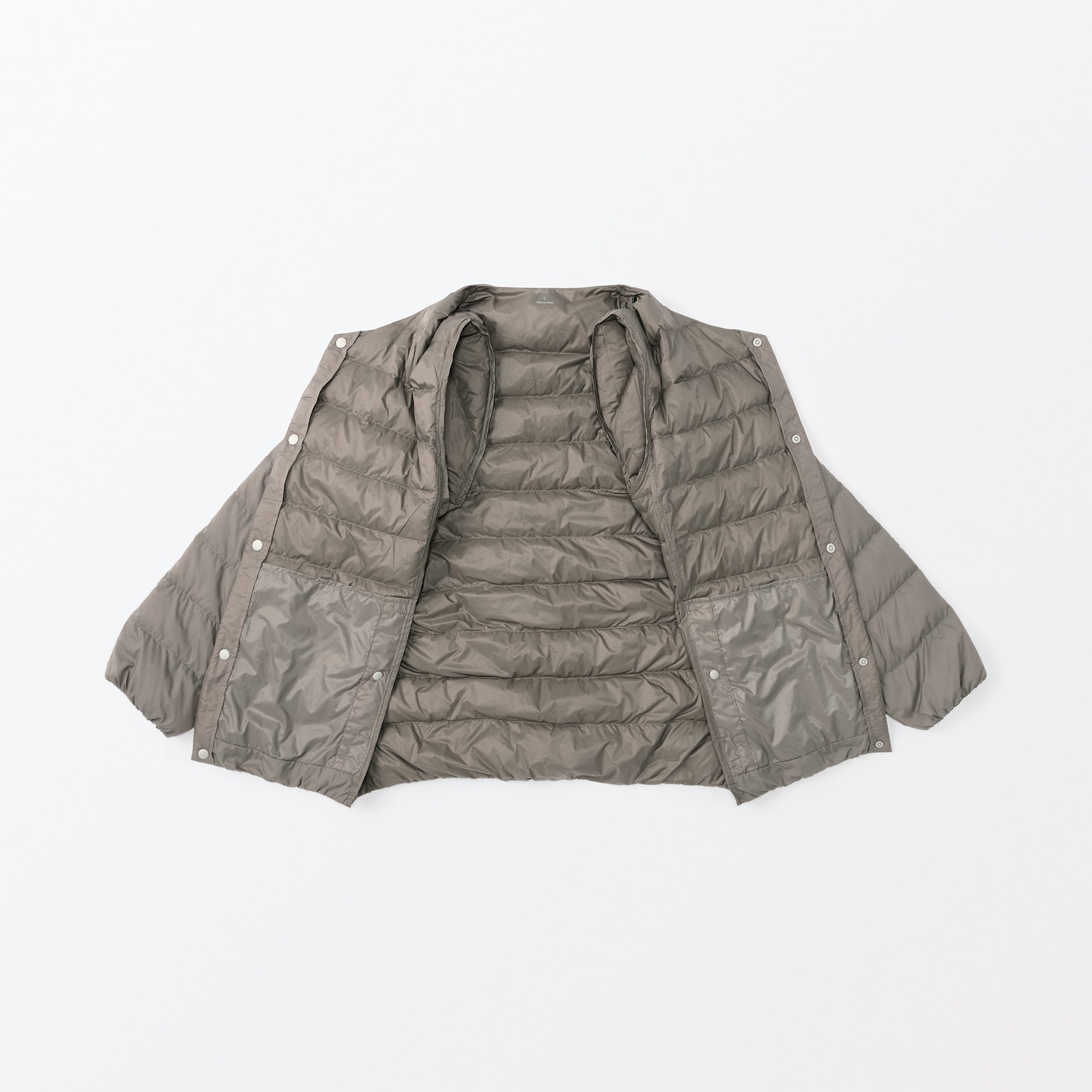 Men's Lightweight Down Collarless Jacket