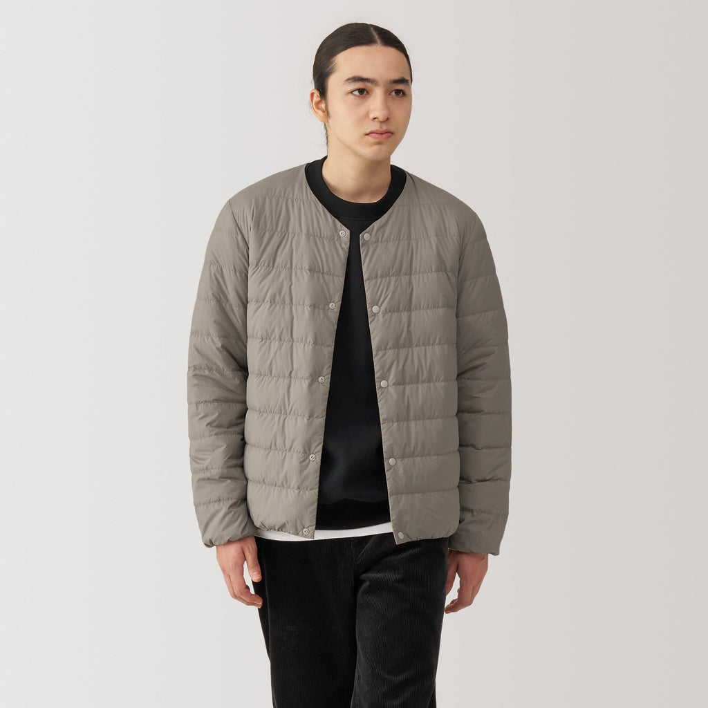 Men's Lightweight Down Collarless Jacket