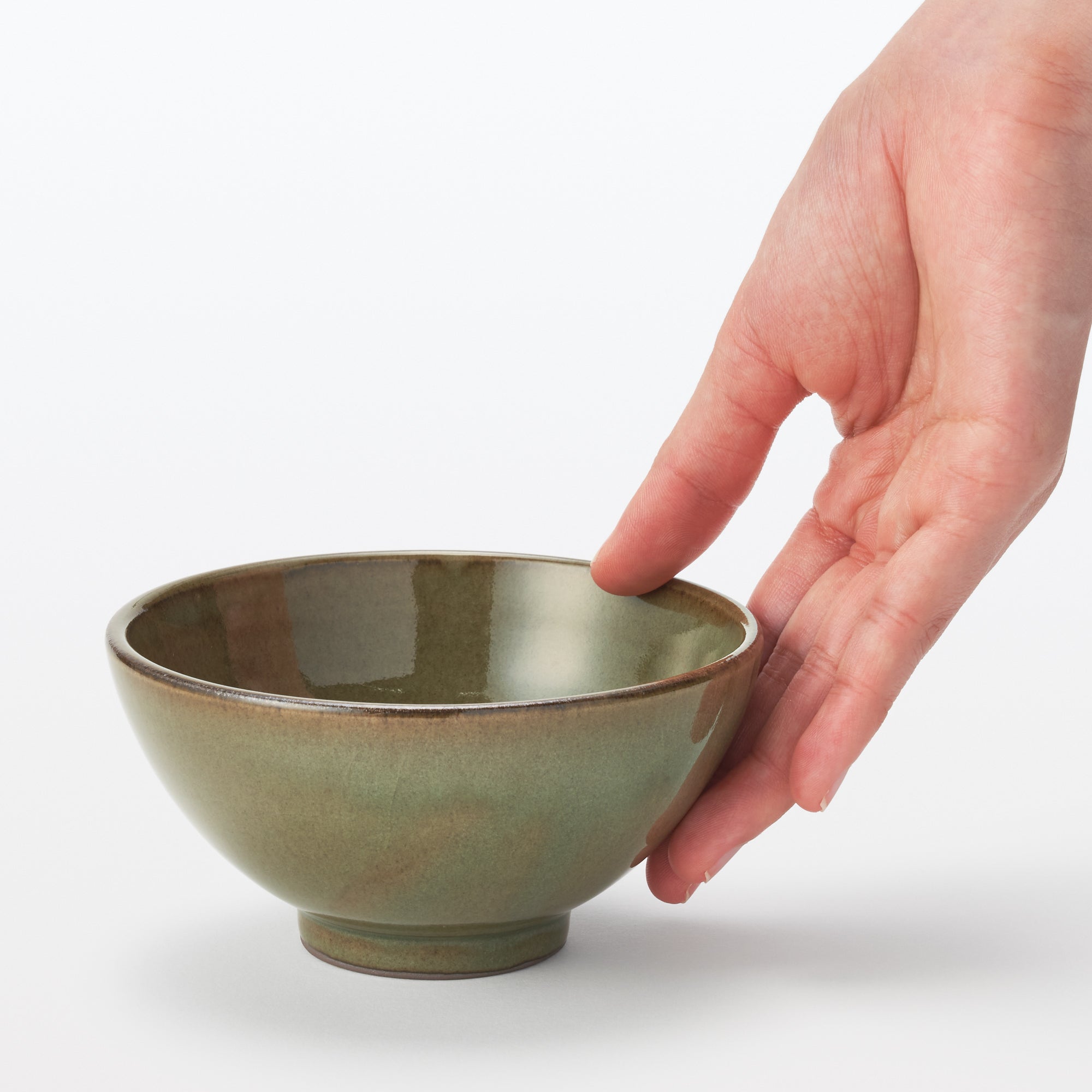 Banko Ware Rice Bowl - Glass Glaze 4.8