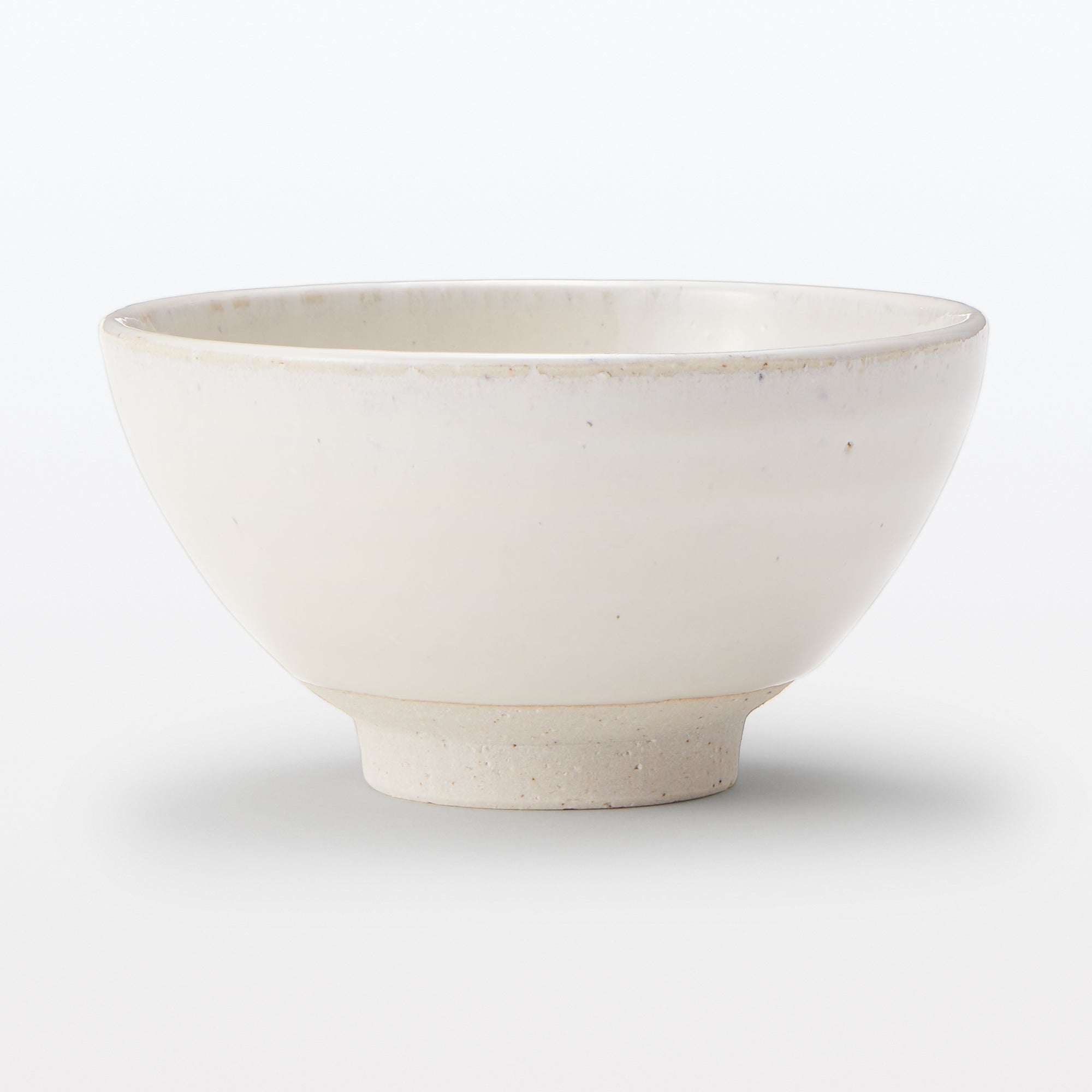 Mino Ware Round Small Rice Bowl - White Glaze