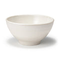Mino Ware Round Large Rice Bowl - White Glaze