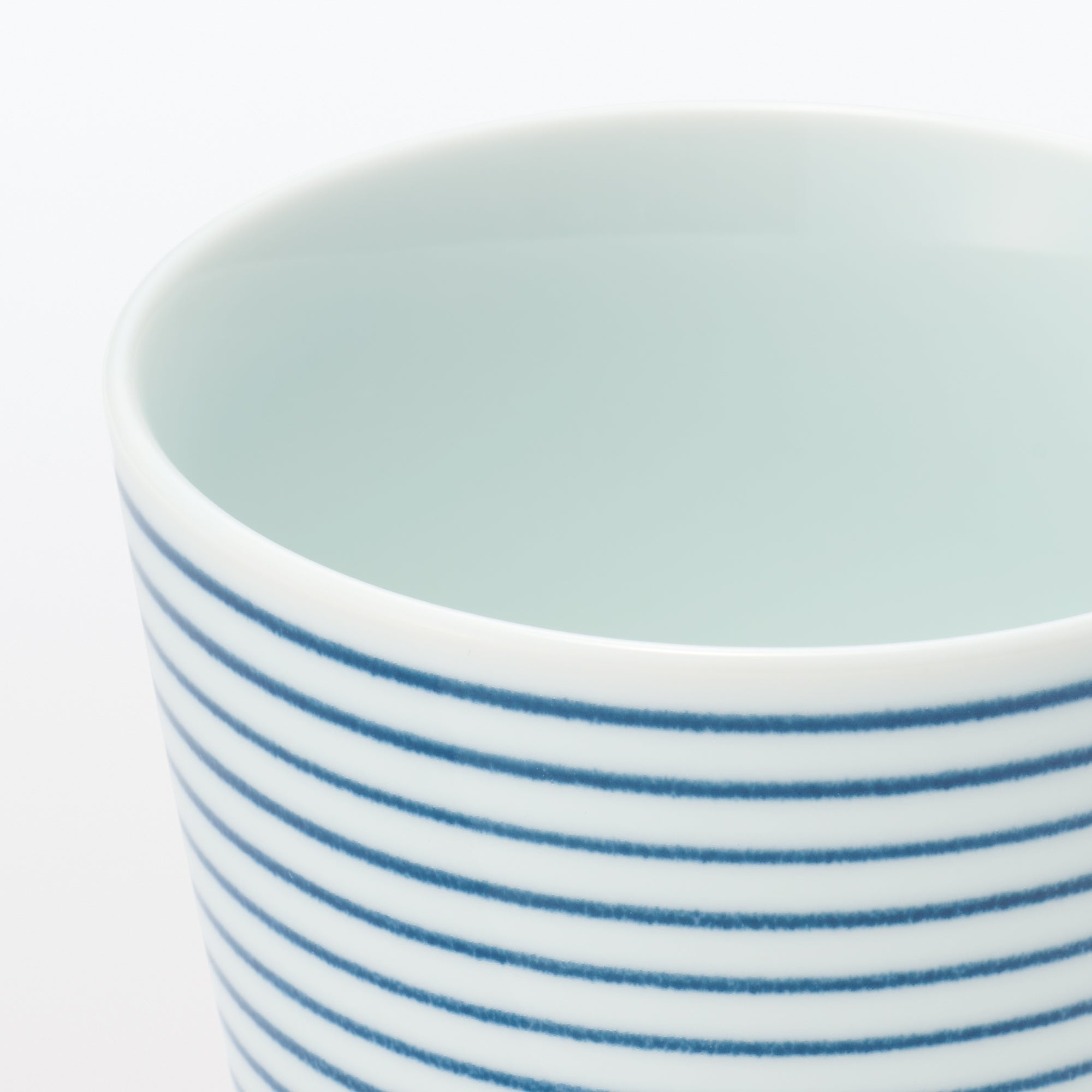 Hasami Ware Soup Cup - Horizontal Stripes