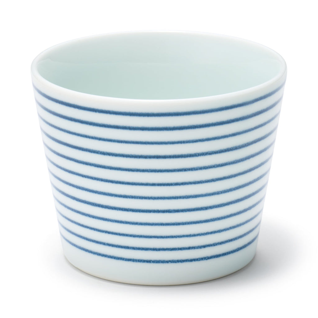 Hasami Ware Soup Cup - Horizontal Stripes