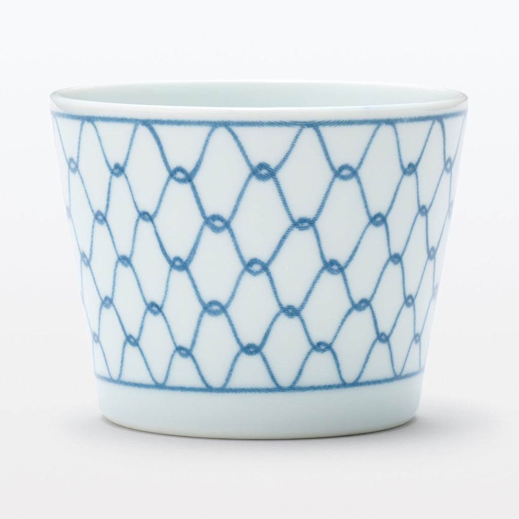 Hasami Ware Soup Cup - Mesh Pattern