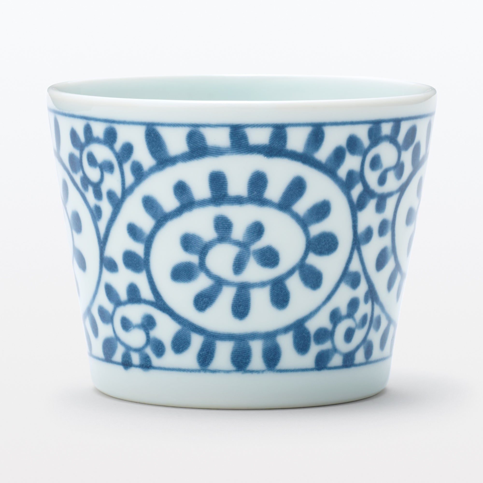 Hasami Ware Soup Cup - Arabesque Pattern