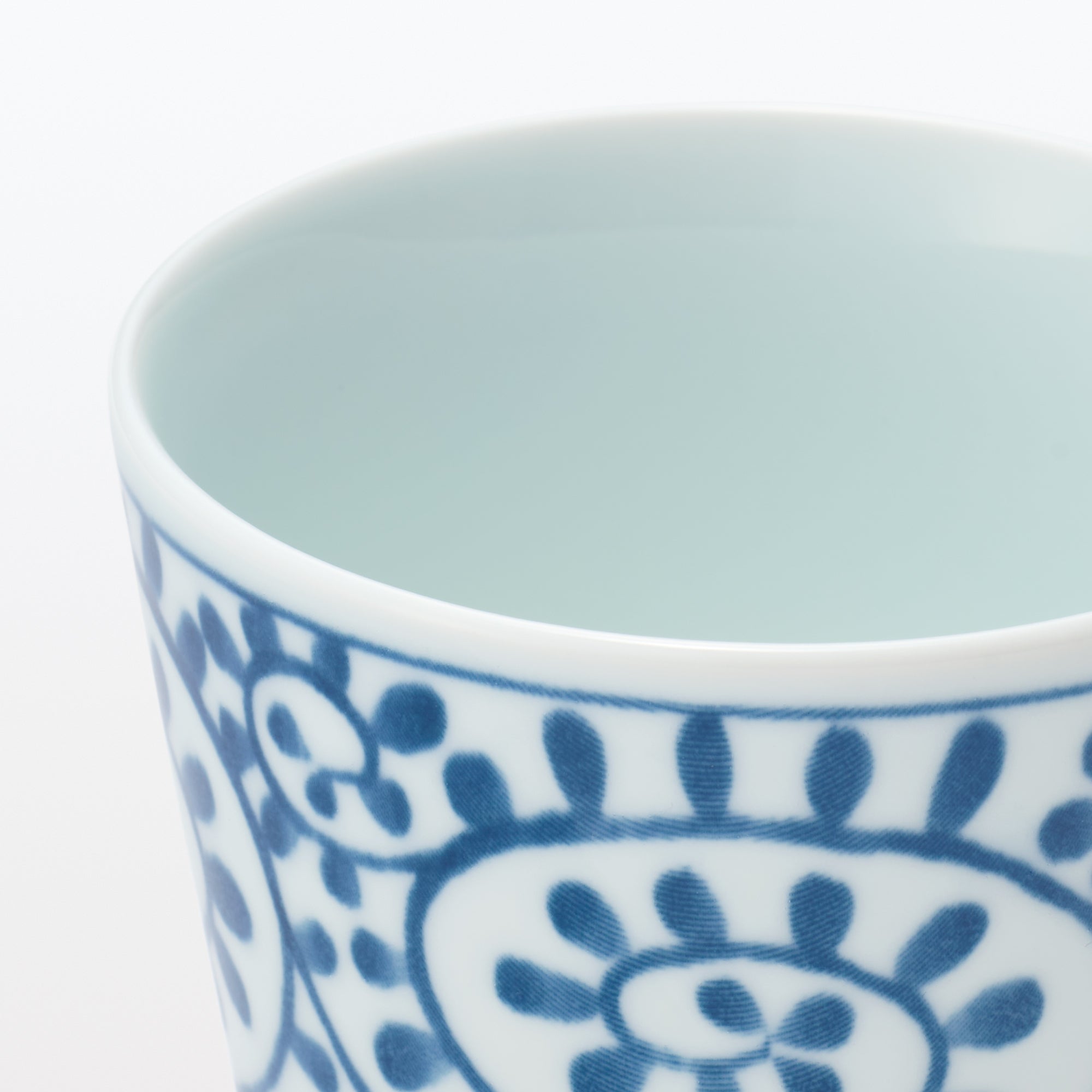 Hasami Ware Soup Cup - Arabesque Pattern