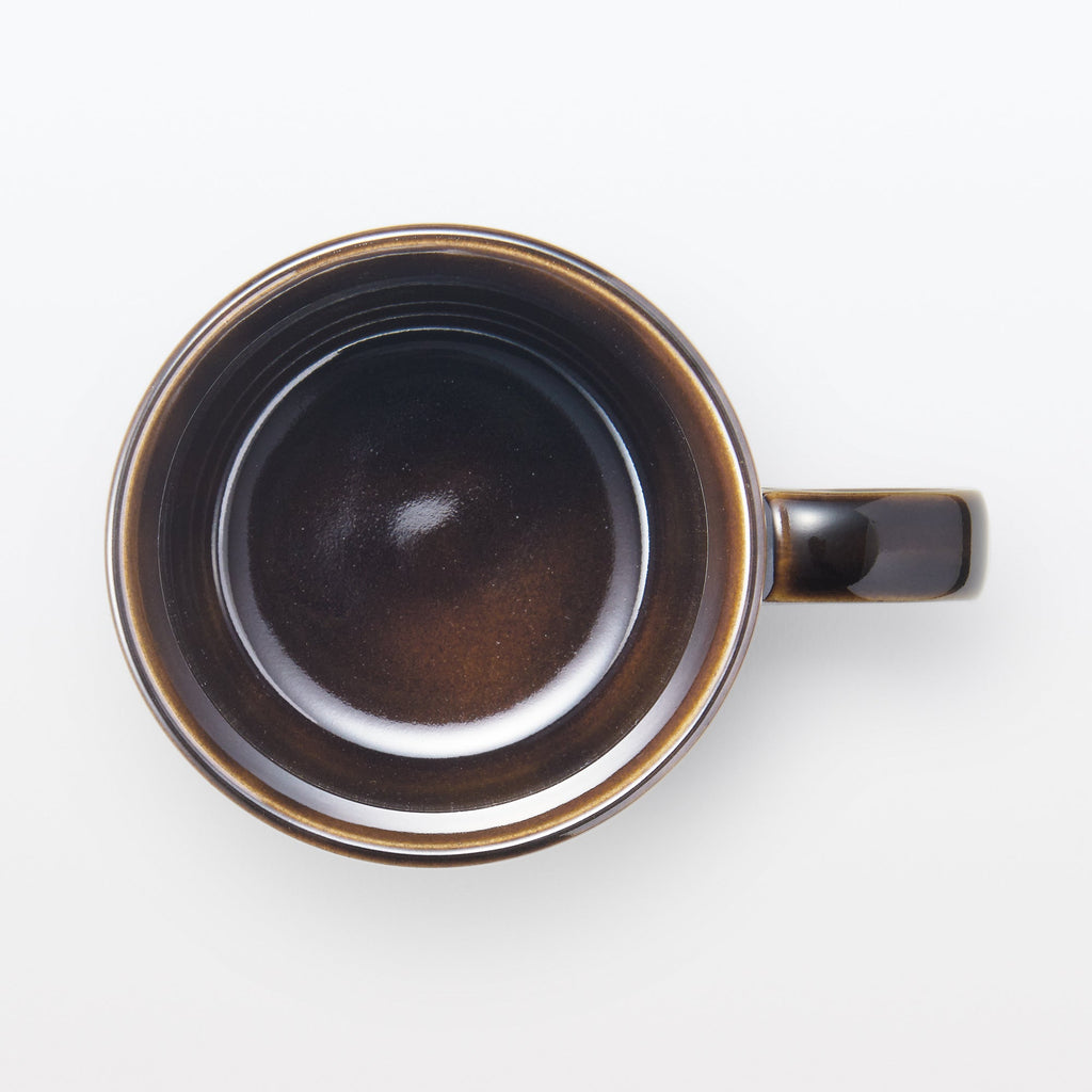 Mino Ware Coffee Cup - Dark Brown
