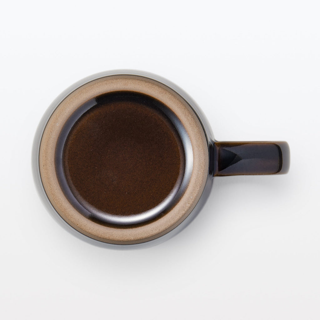 Mino Ware Coffee Cup - Dark Brown