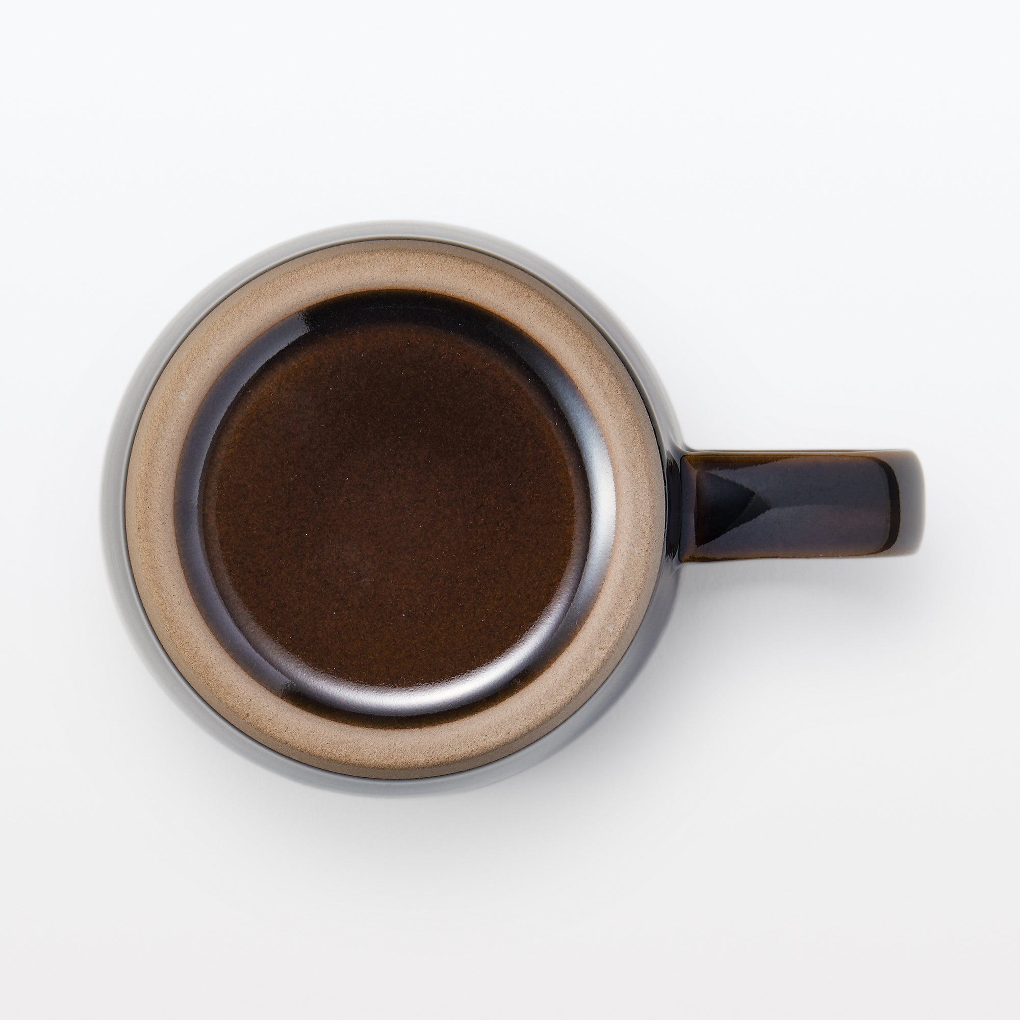 Mino Ware Coffee Cup - Dark Brown