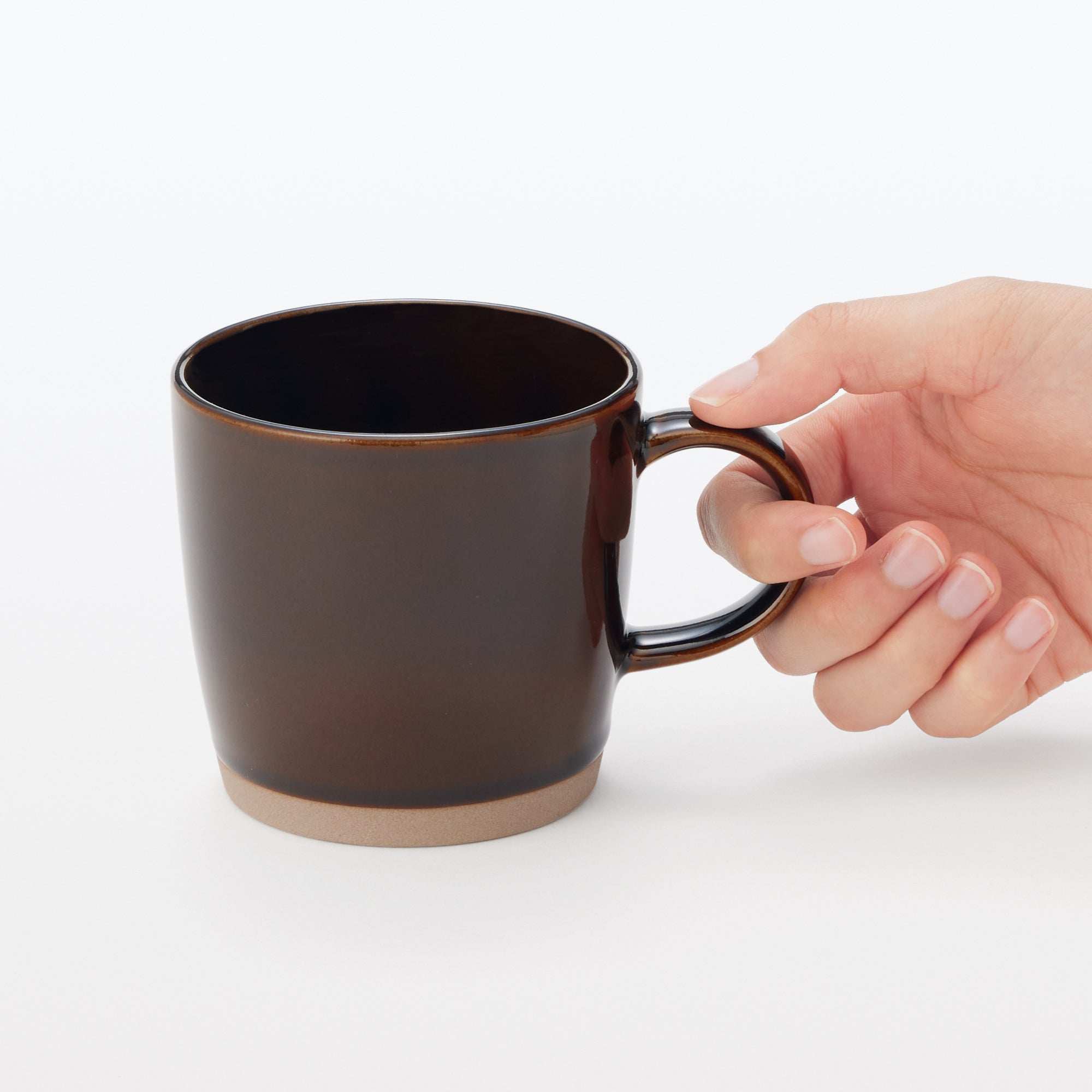 Mino Ware Coffee Cup - Dark Brown