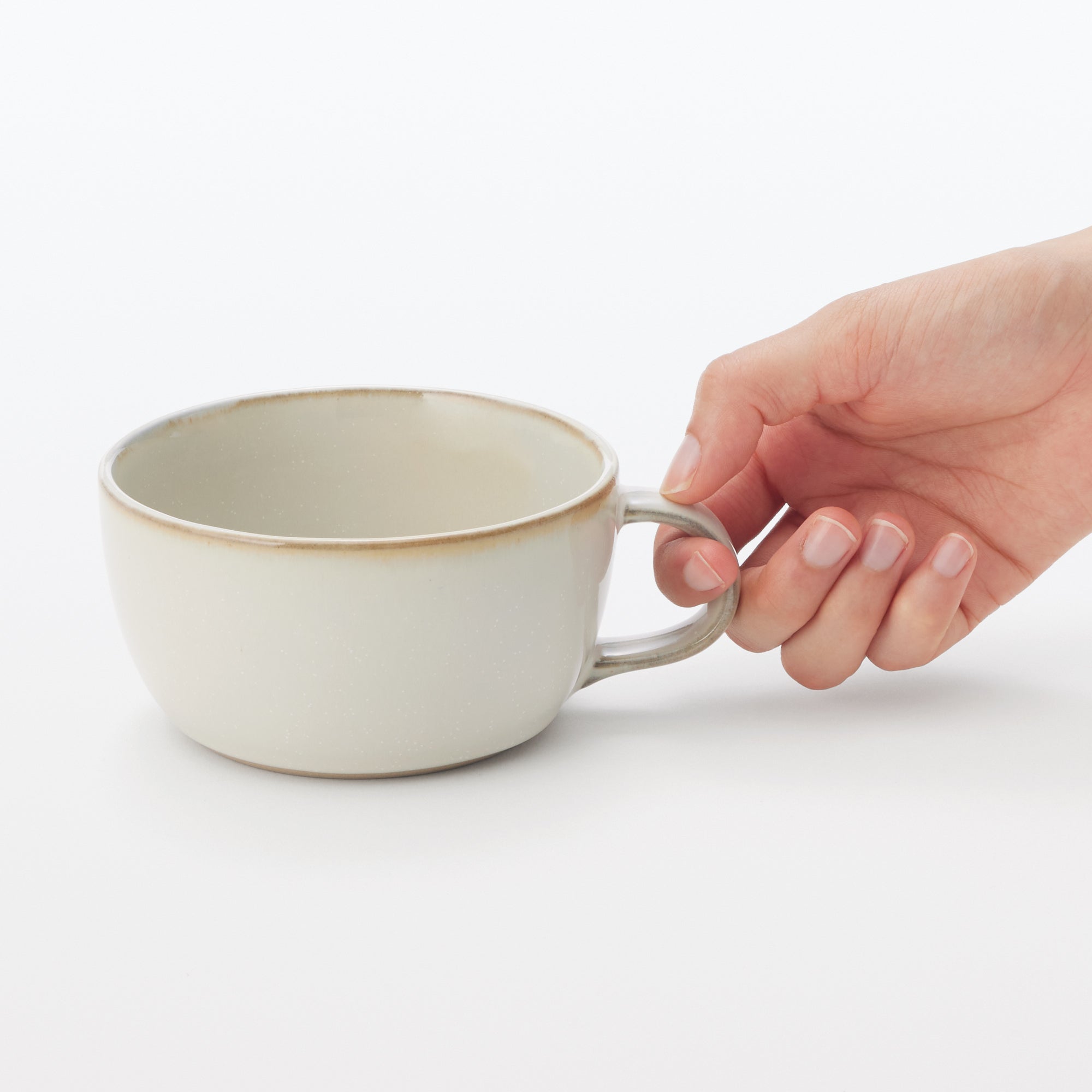 Mino Ware Soup Cup - Beige