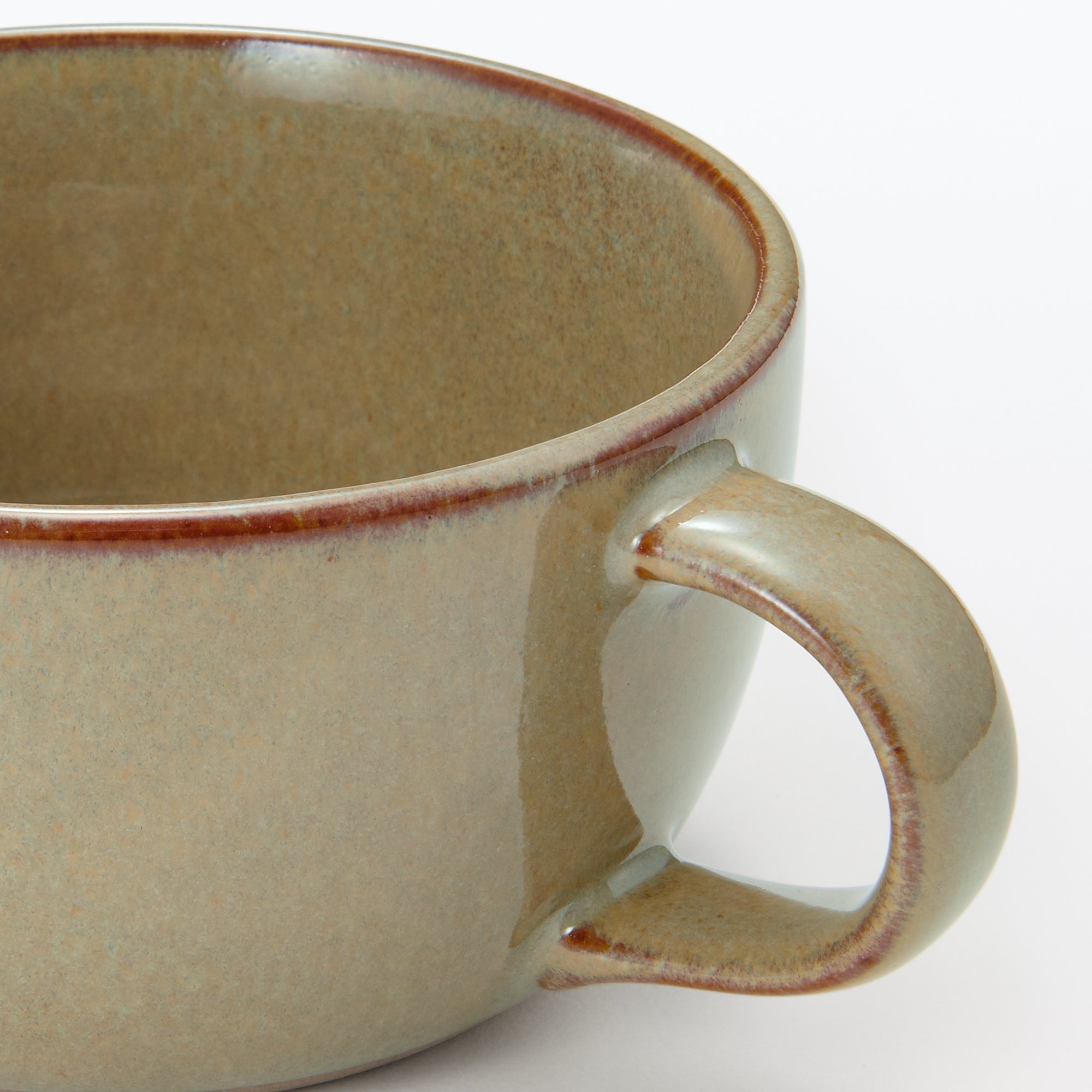 Mino Ware Soup Cup - Dark Beige