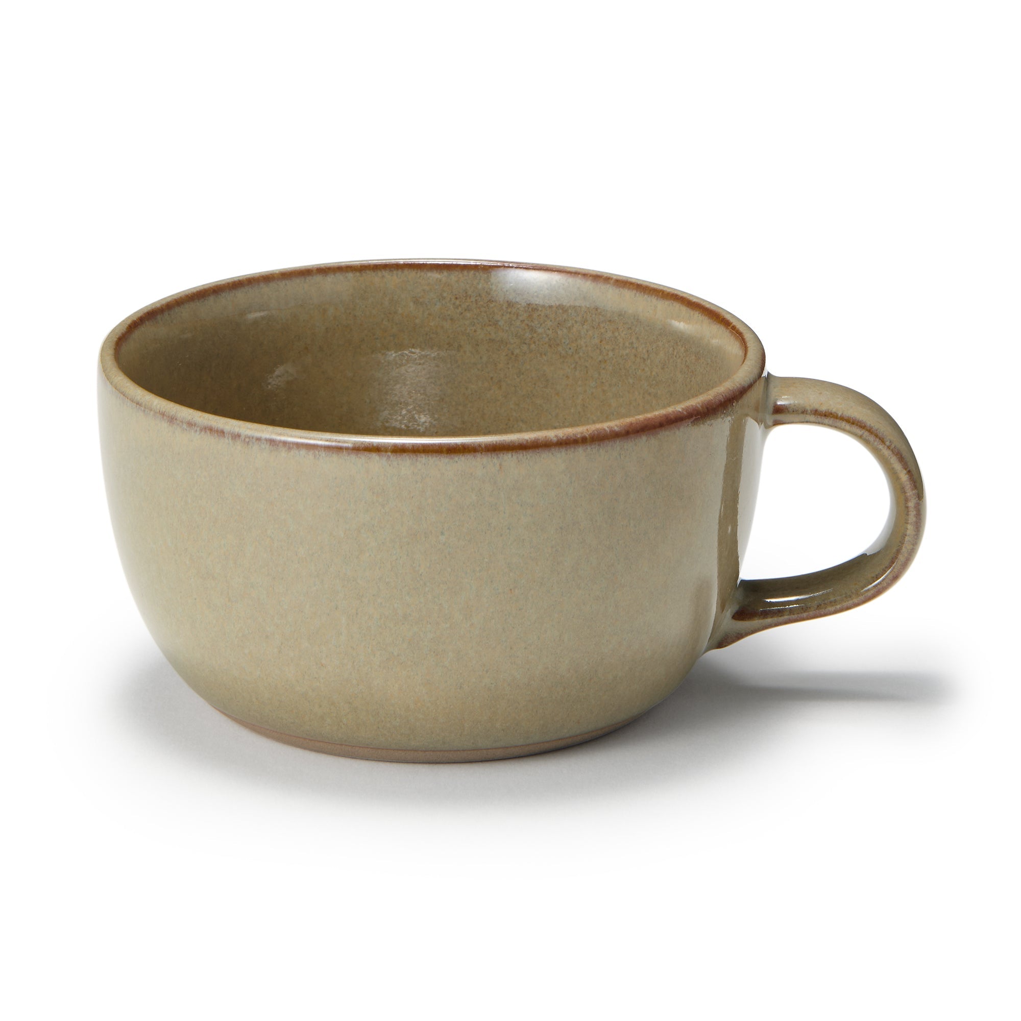 Mino Ware Soup Cup - Dark Beige