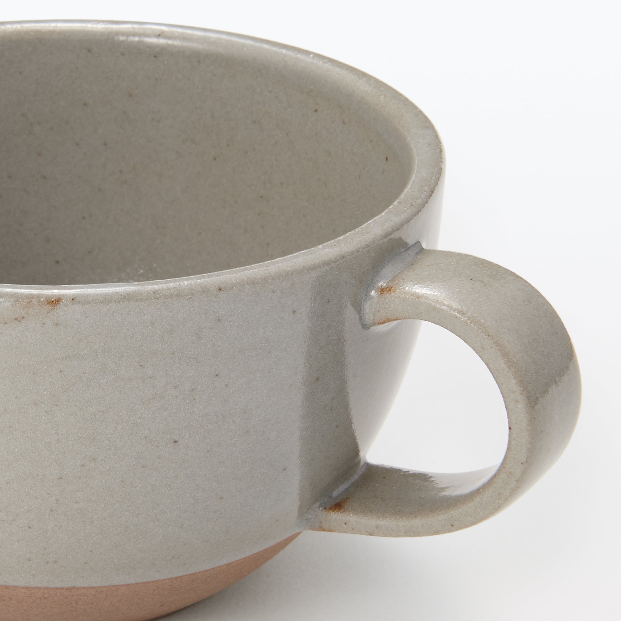 Mino Ware Soup Cup - Light Gray