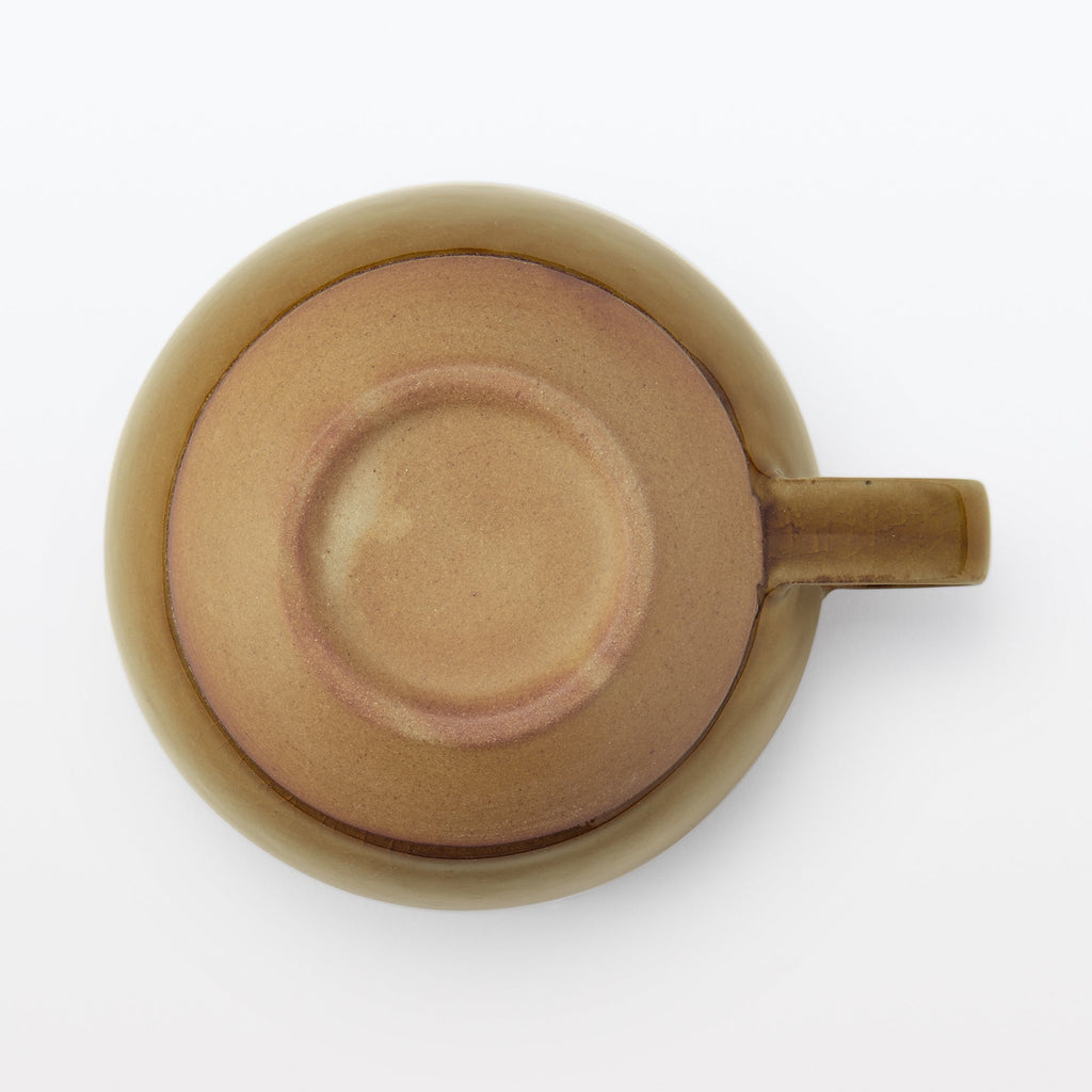 Mino Ware Soup Cup - Dark Yellow