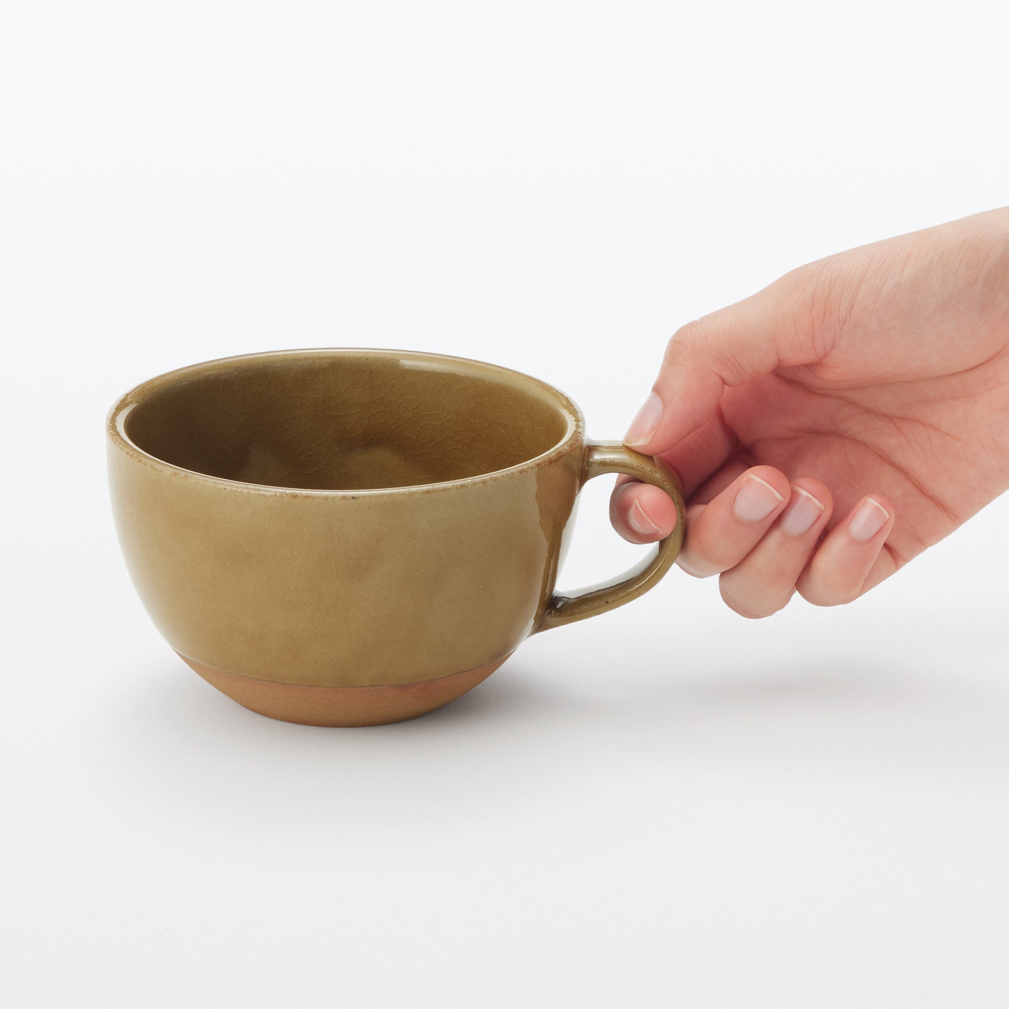 Mino Ware Soup Cup - Dark Yellow