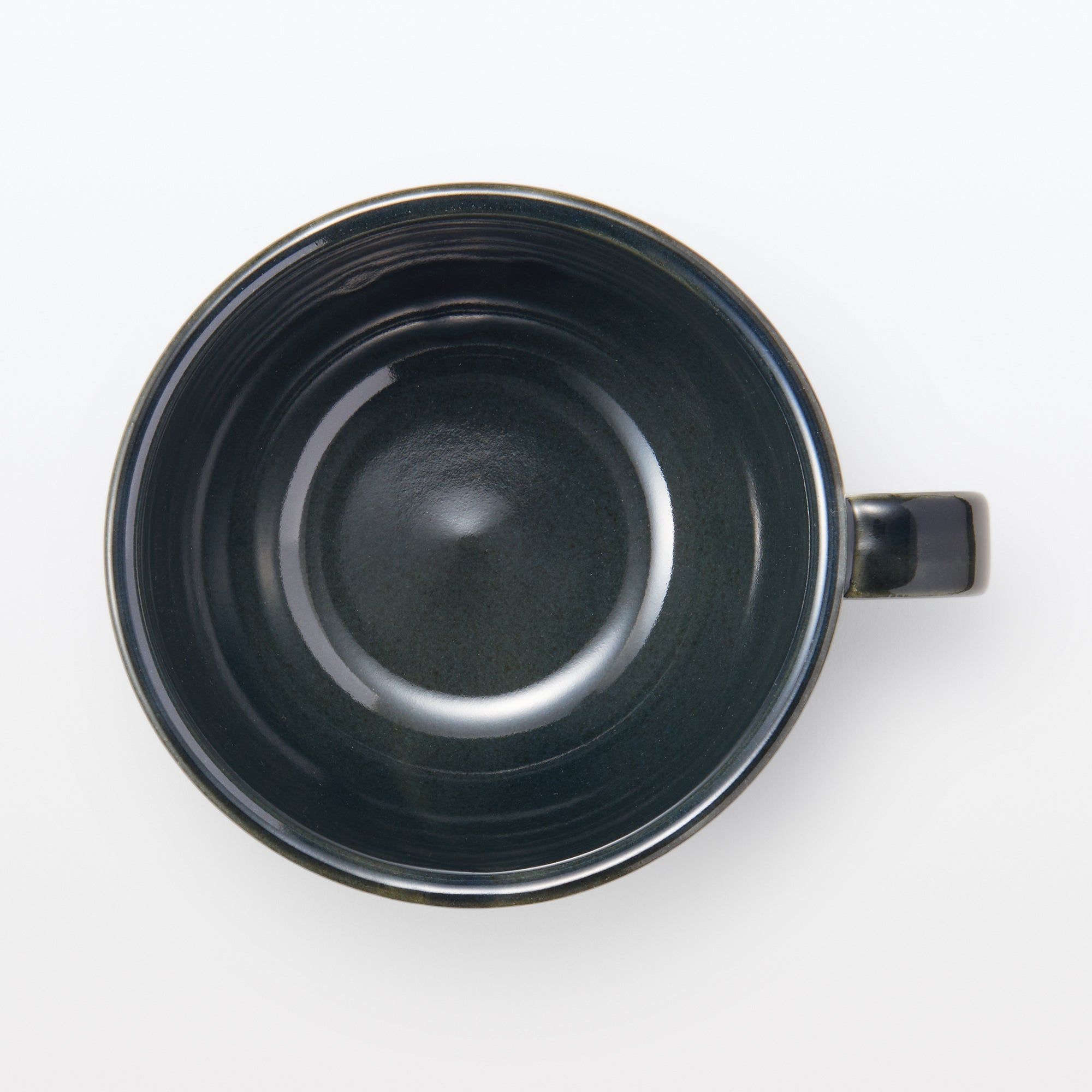 Mino Ware Soup Cup - Dark Green