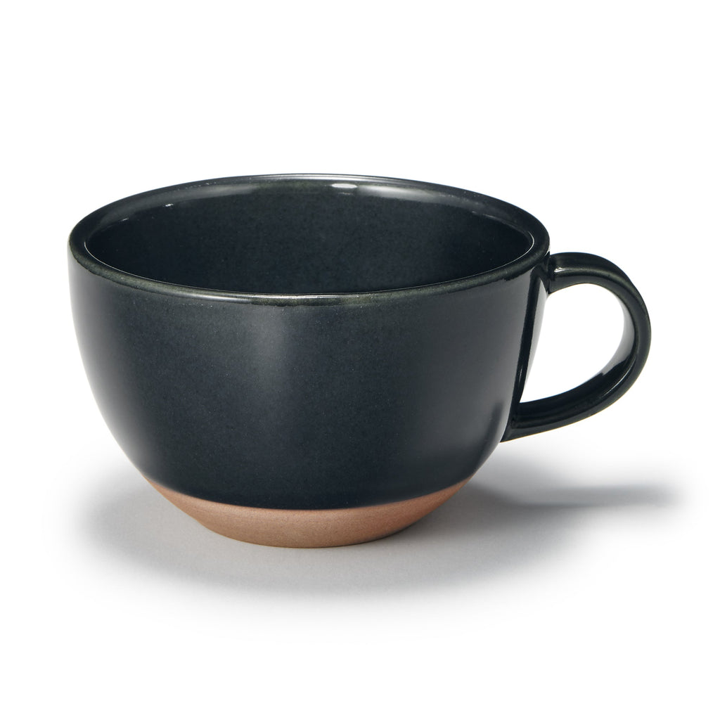 Mino Ware Soup Cup - Dark Green