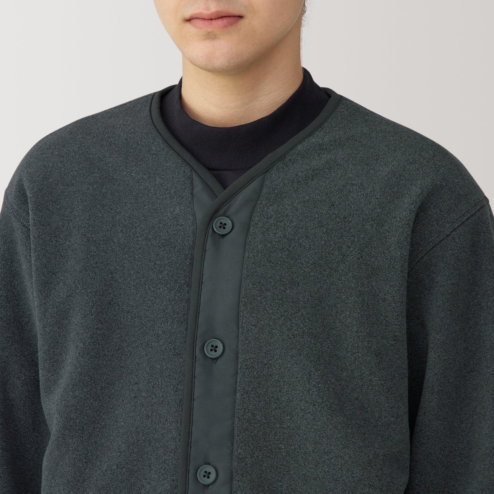 Men's Recyclable Fleece Cardigan