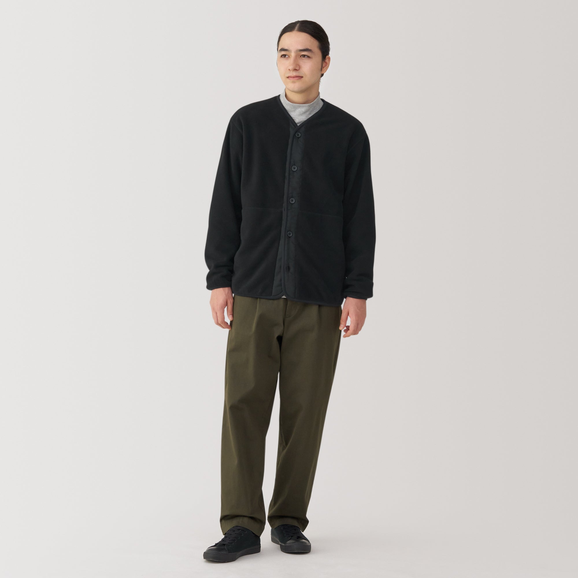 Men's Recyclable Fleece Cardigan