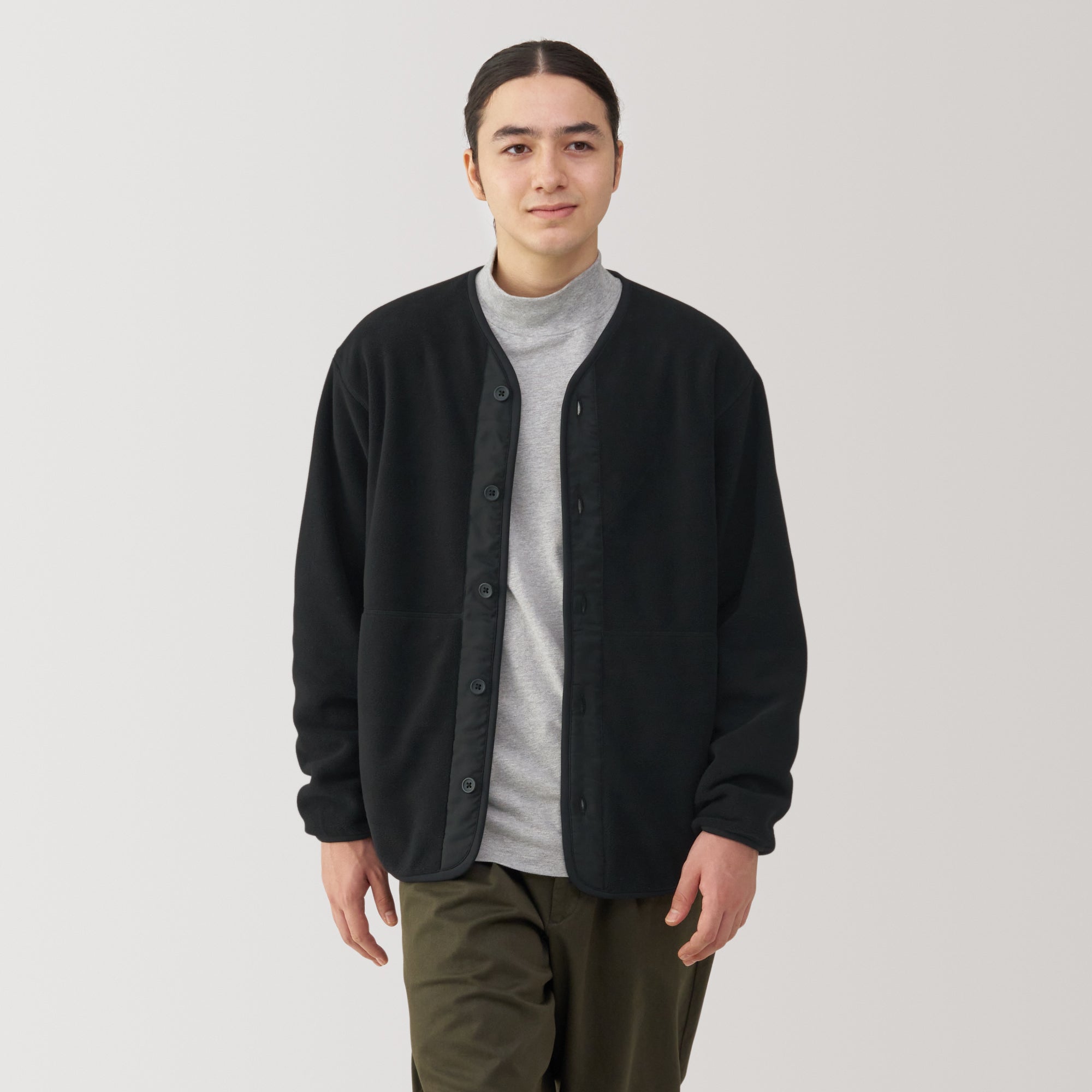 Men's Recyclable Fleece Cardigan