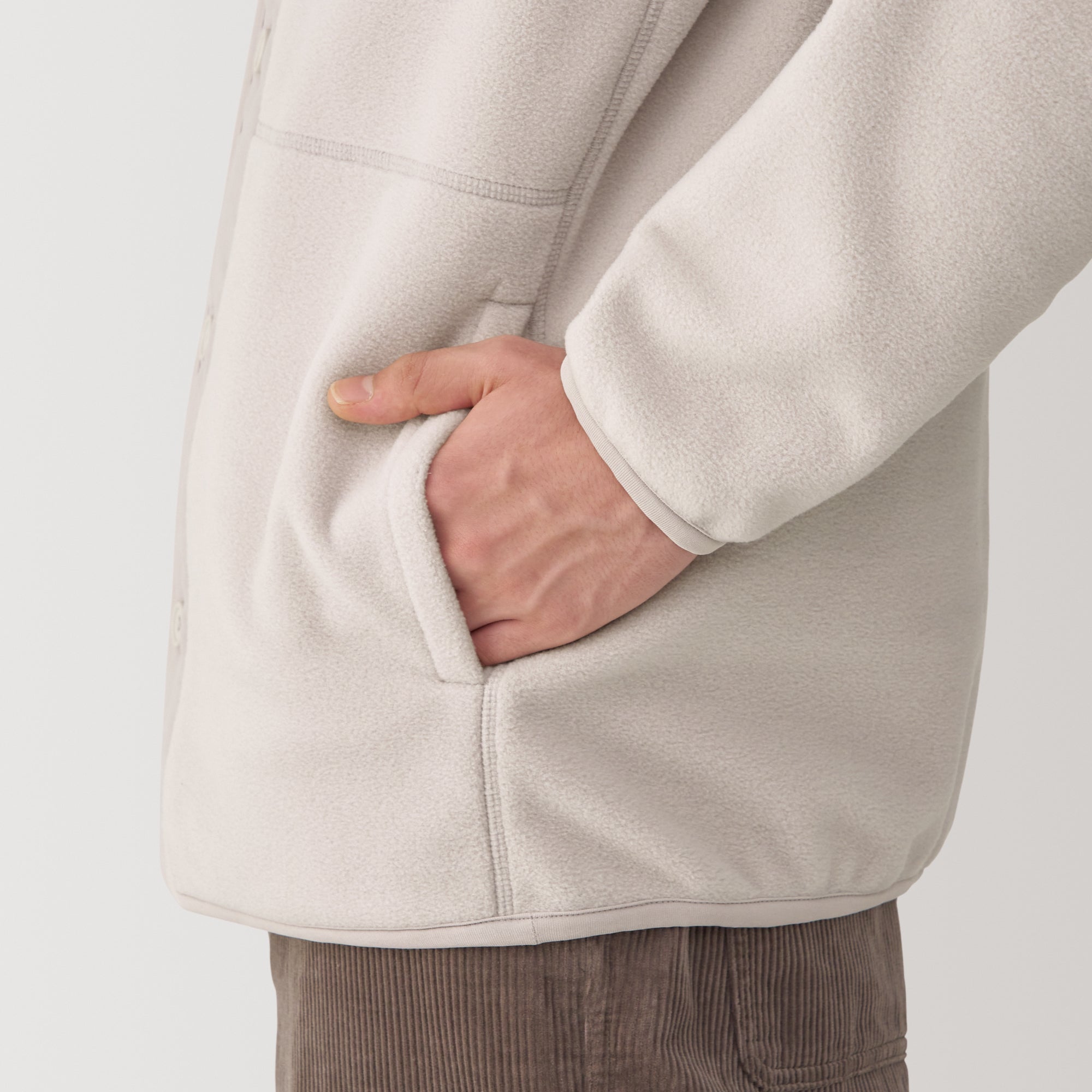Men's Recyclable Fleece Cardigan