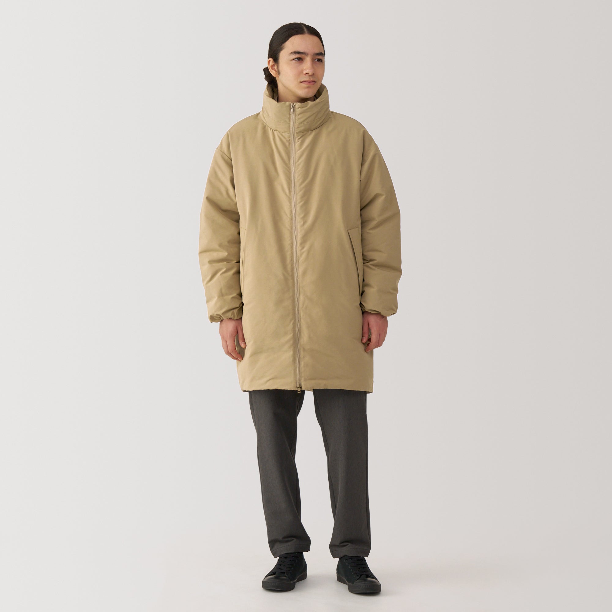 Men's Water Repellent Stand Collar Down Coat