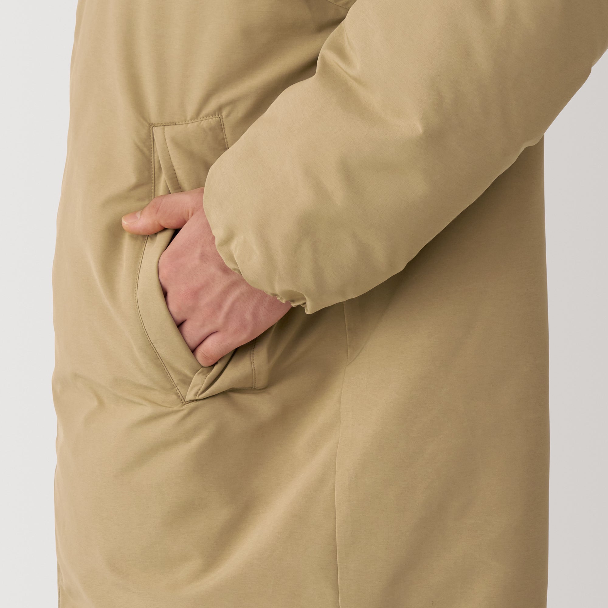 Men's Water Repellent Stand Collar Down Coat