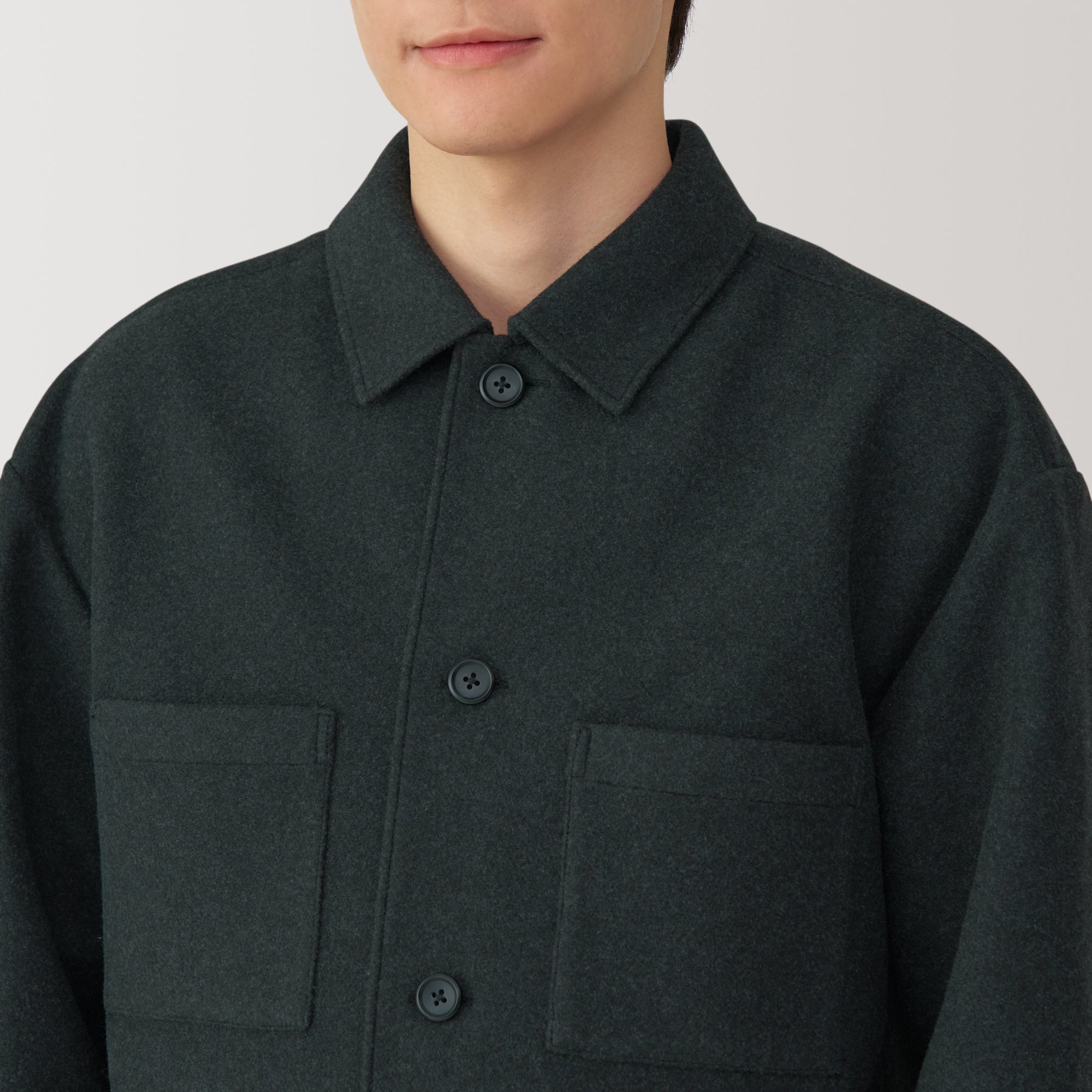Men's Brushed Stretch Shirt Jacket