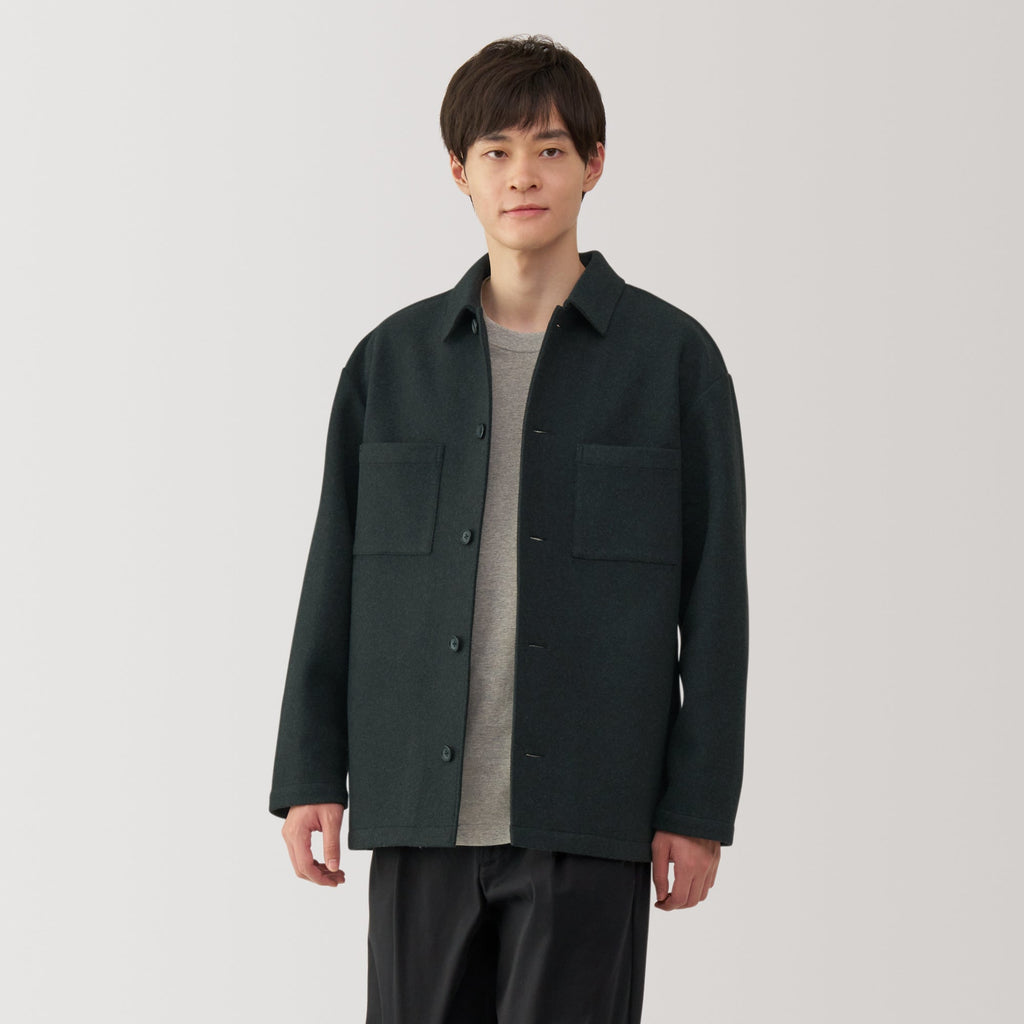 Men's Brushed Stretch Shirt Jacket