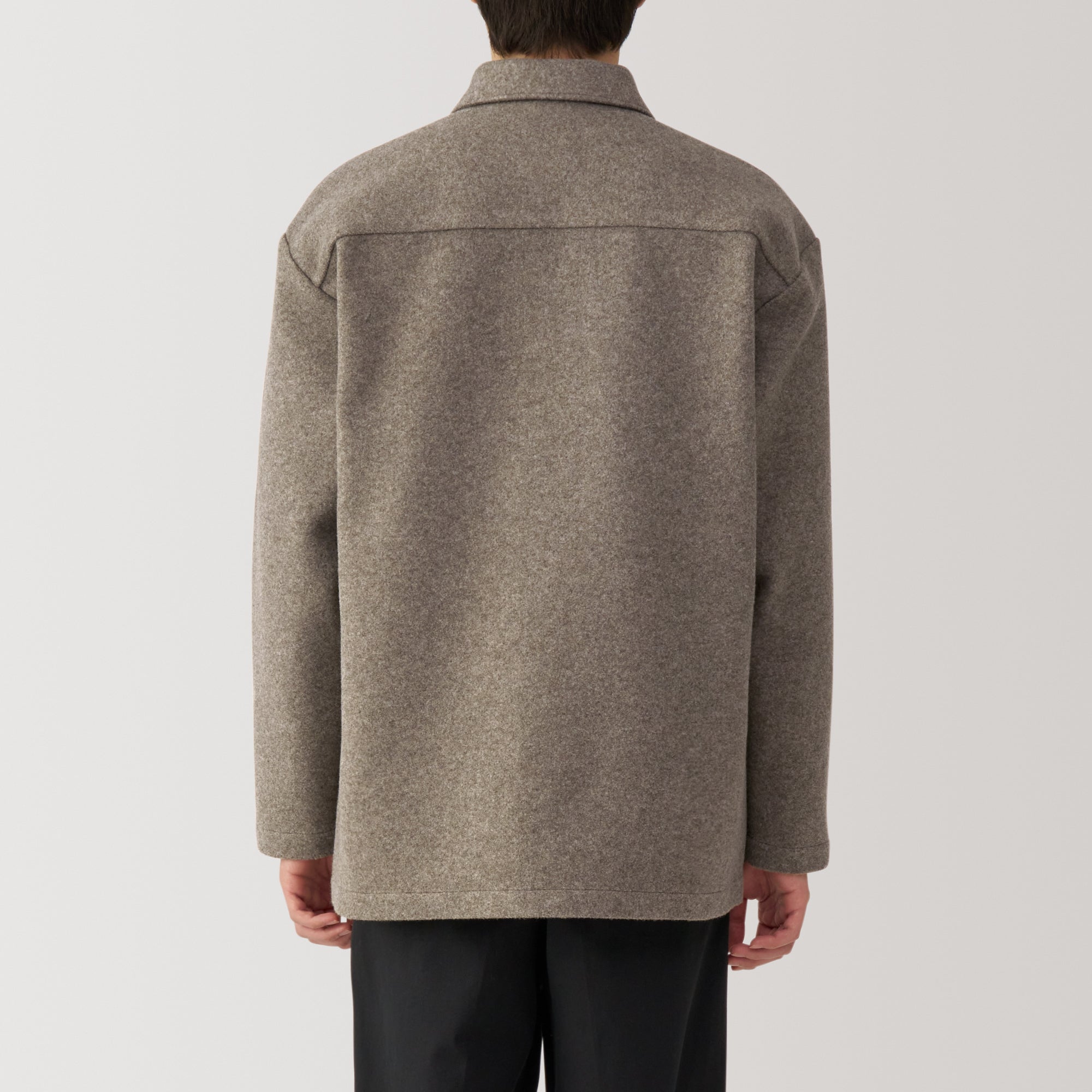Men's Brushed Stretch Shirt Jacket