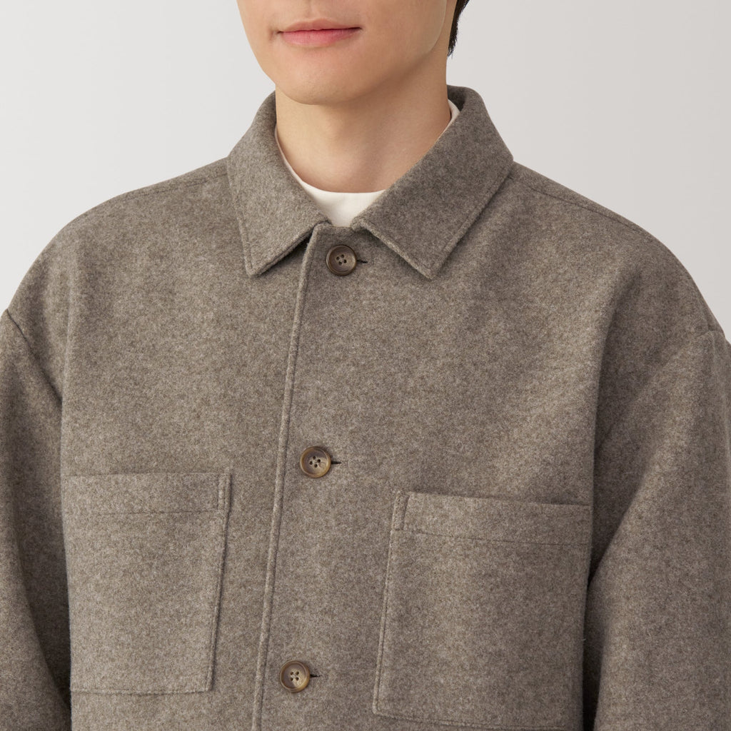 Men's Brushed Stretch Shirt Jacket