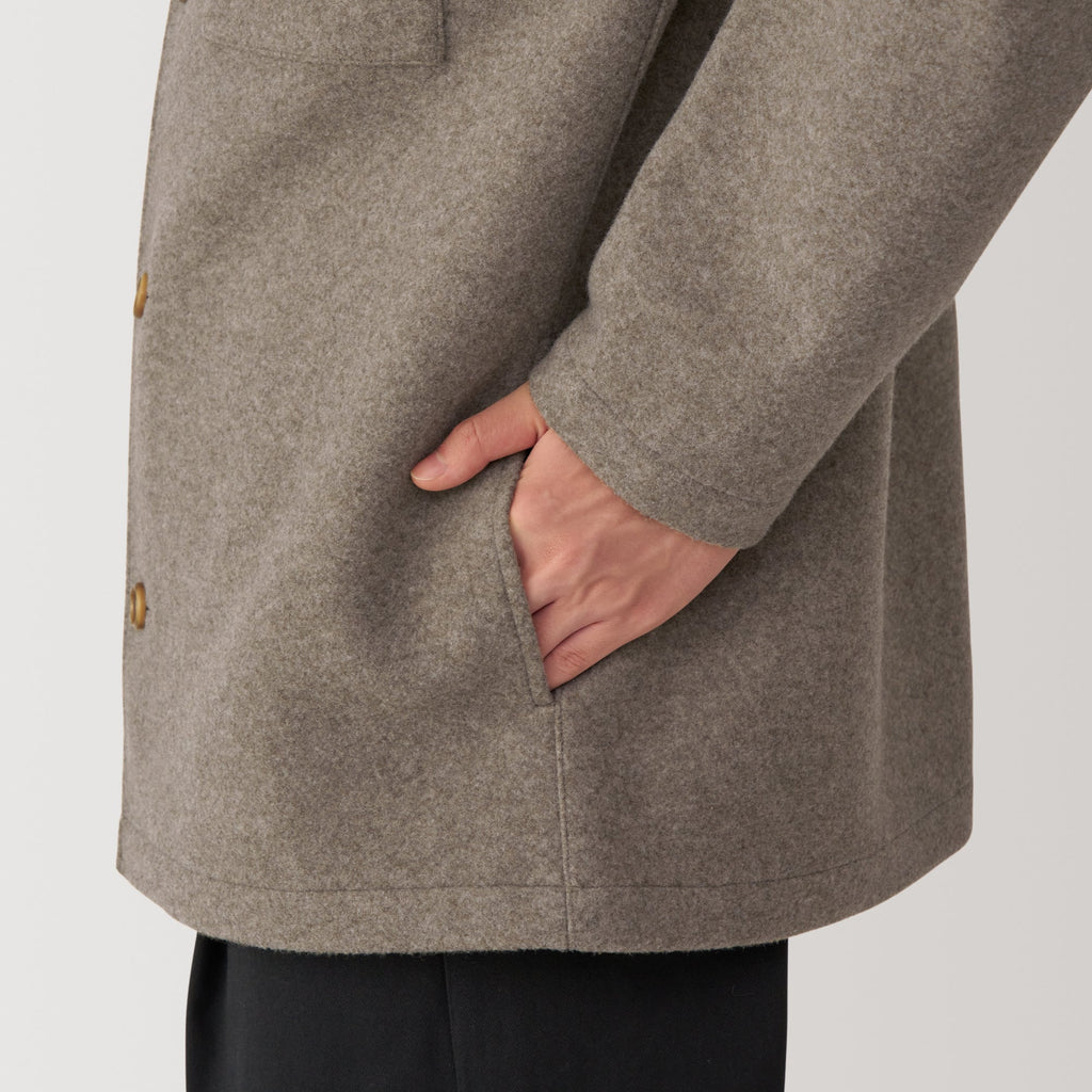 Men's Brushed Stretch Shirt Jacket