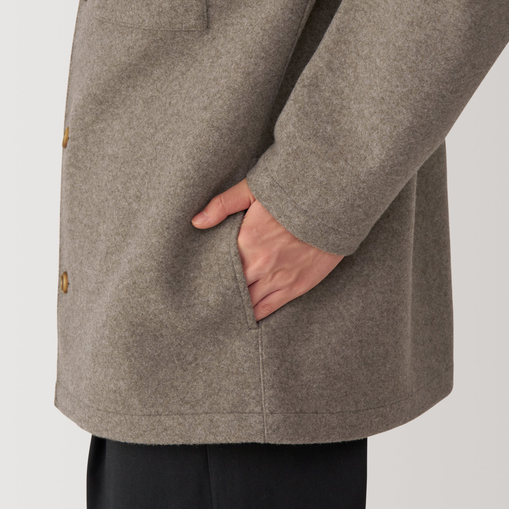 Men's Brushed Stretch Shirt Jacket