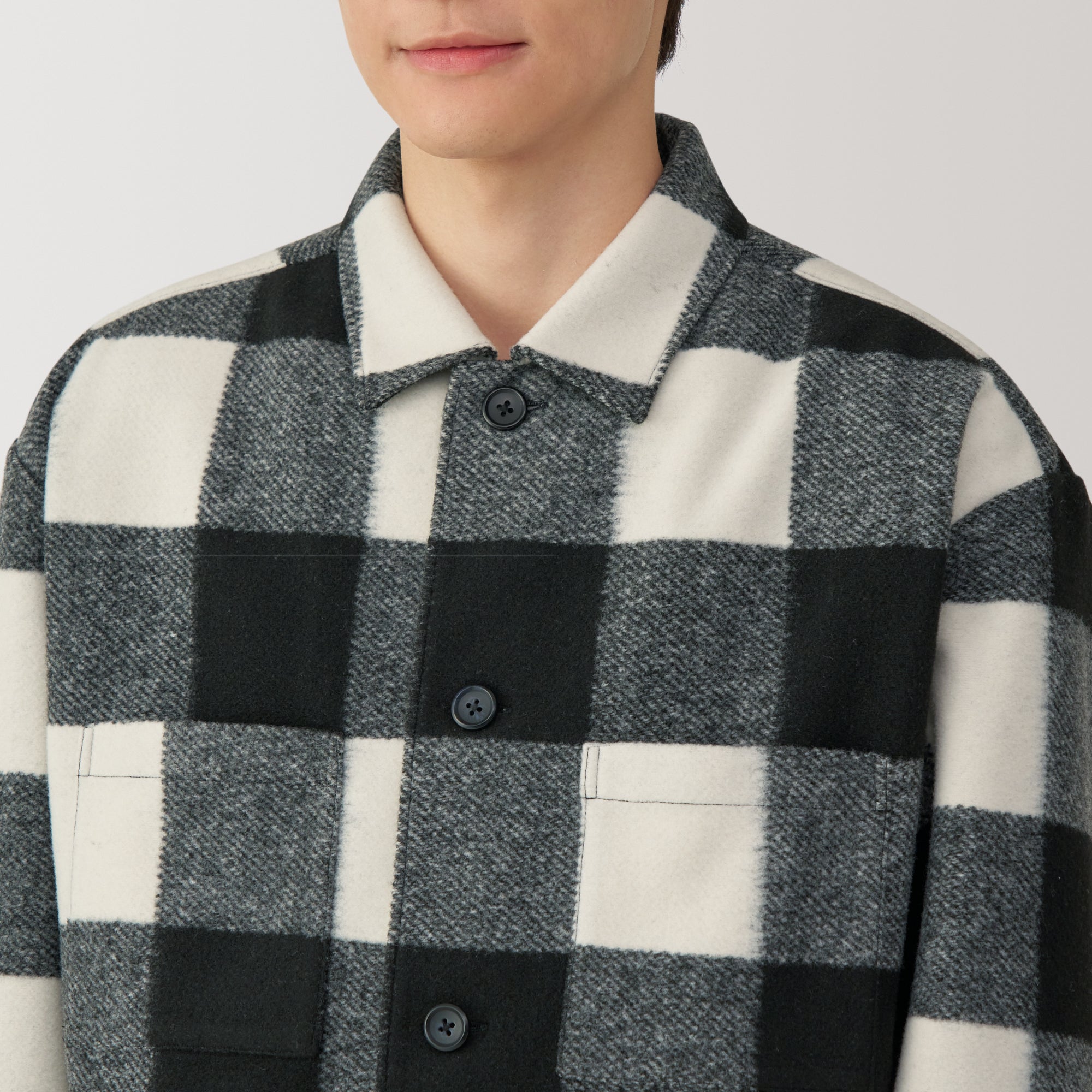 Men's Brushed Stretch Shirt Jacket