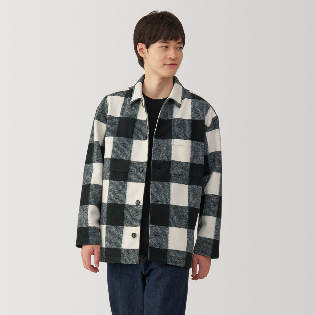 Men's Brushed Stretch Shirt Jacket