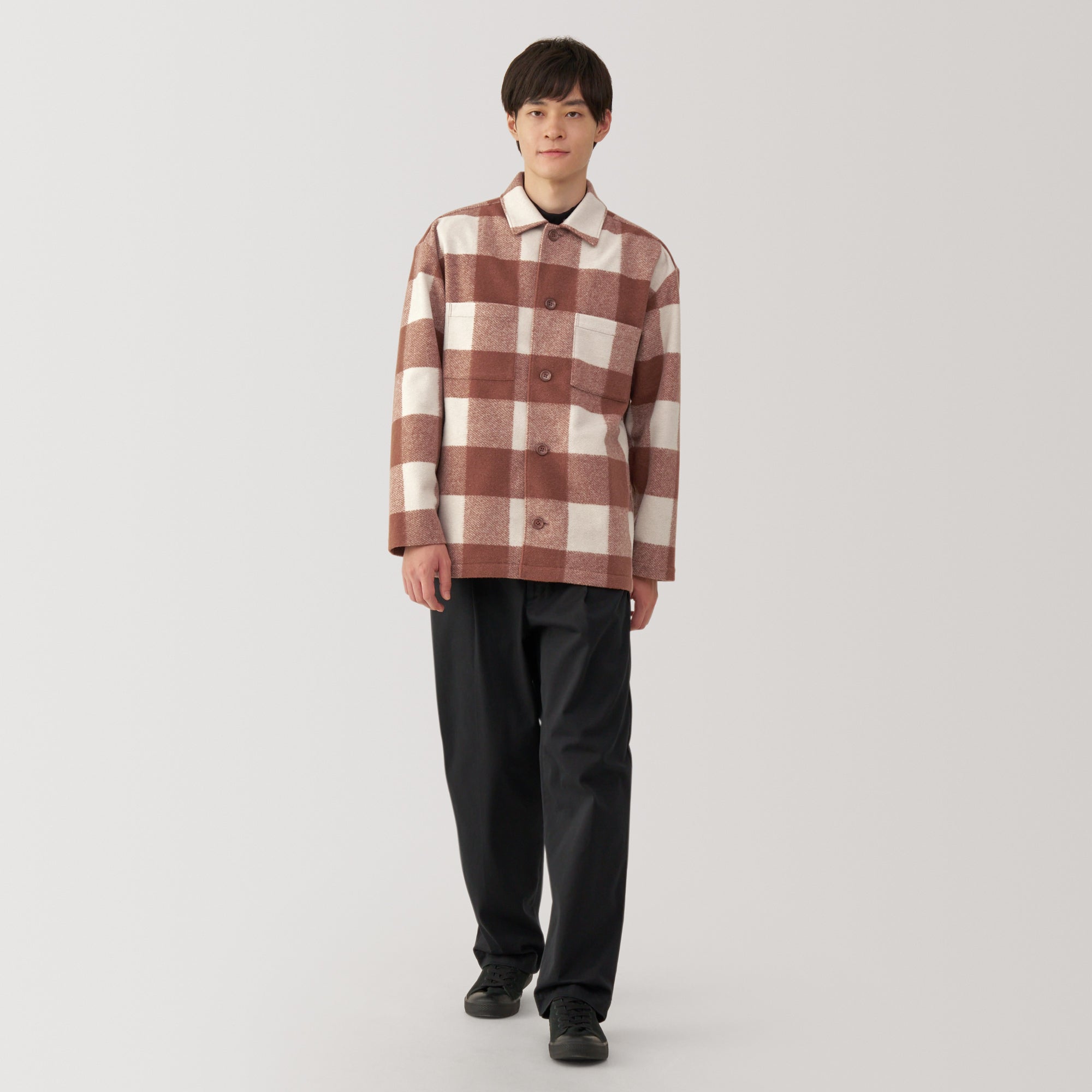 Men's Brushed Stretch Shirt Jacket
