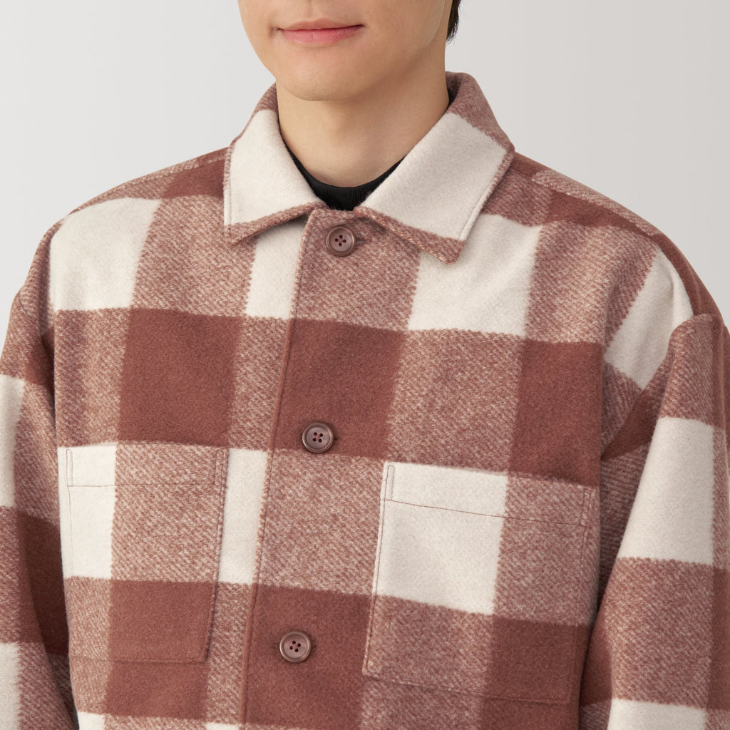 Men's Brushed Stretch Shirt Jacket