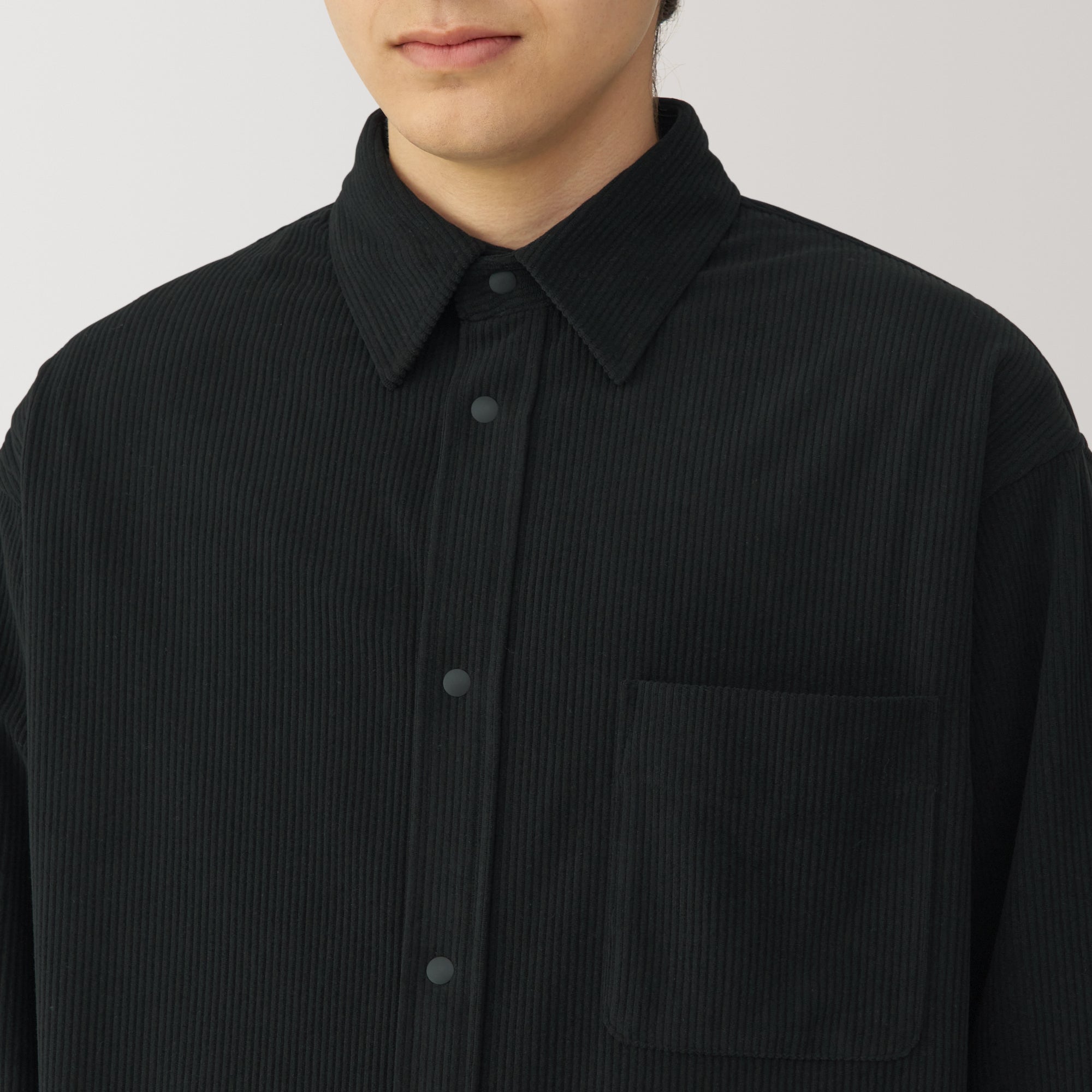 Men's Knit Corduroy Shirt Jacket